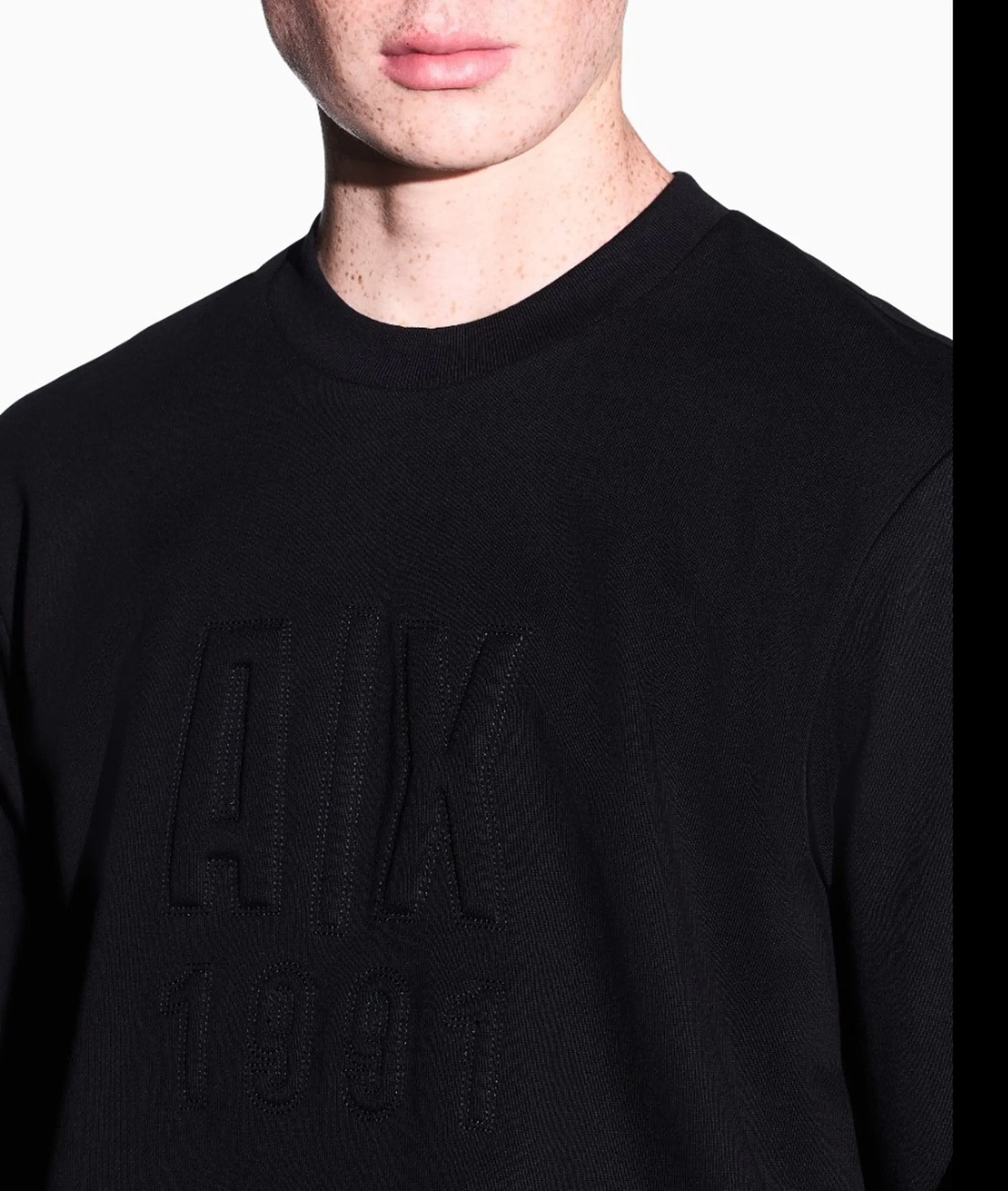Armani Exchange B'French Terry Cotton Sweatshirt' Black Xm002801Af20934 193236