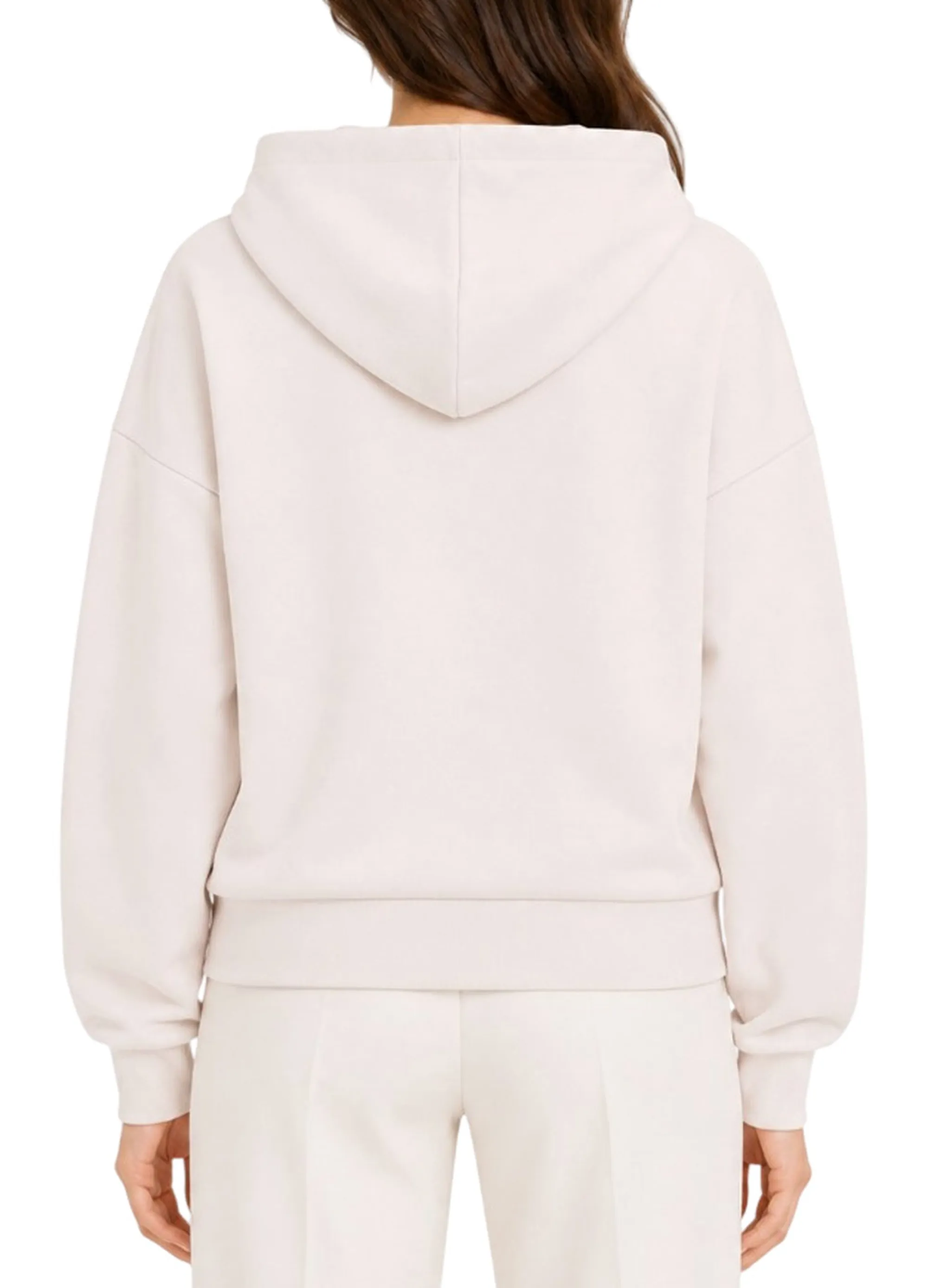 Armani Exchange Felpa In Tessuto Scuba Di Viscosa Stretch Beige Xw002669Af24068 195660