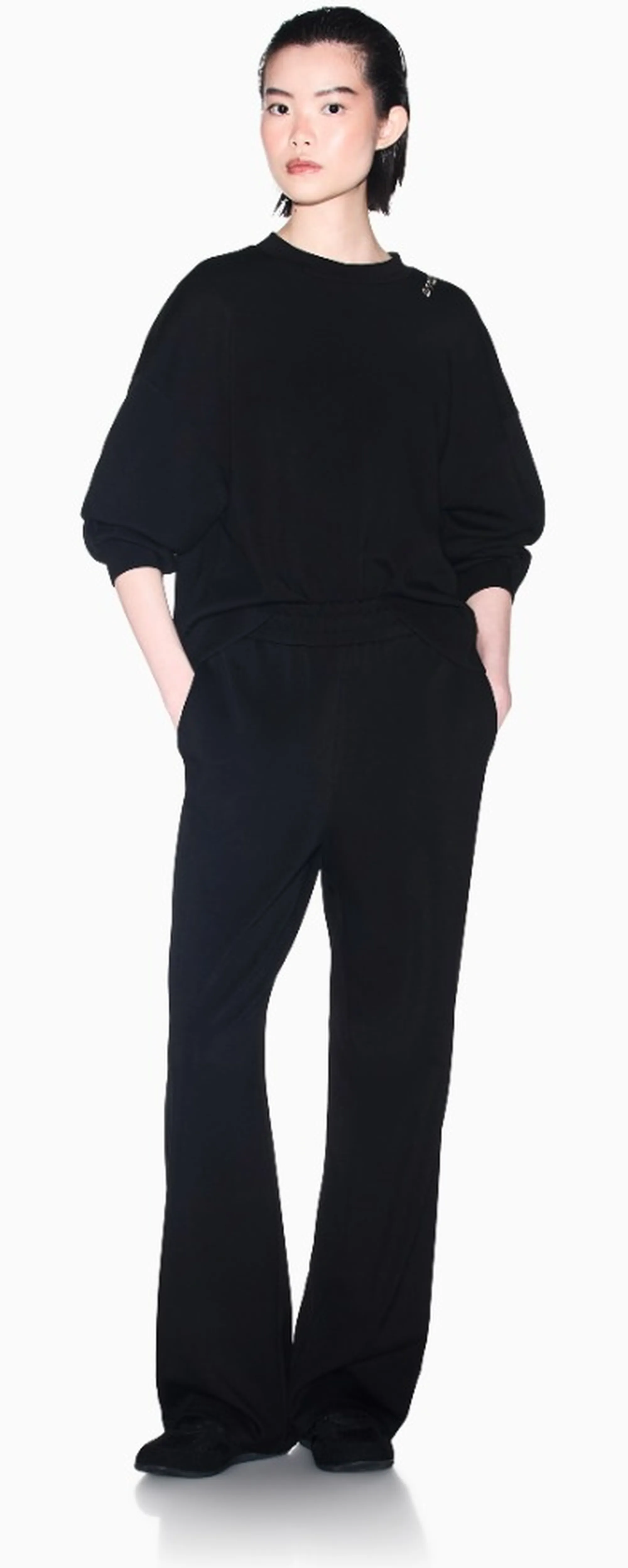 Armani Exchange B'Scuba Stretch Fabric Sweatshirt' Black Xw002853Af16111 193504