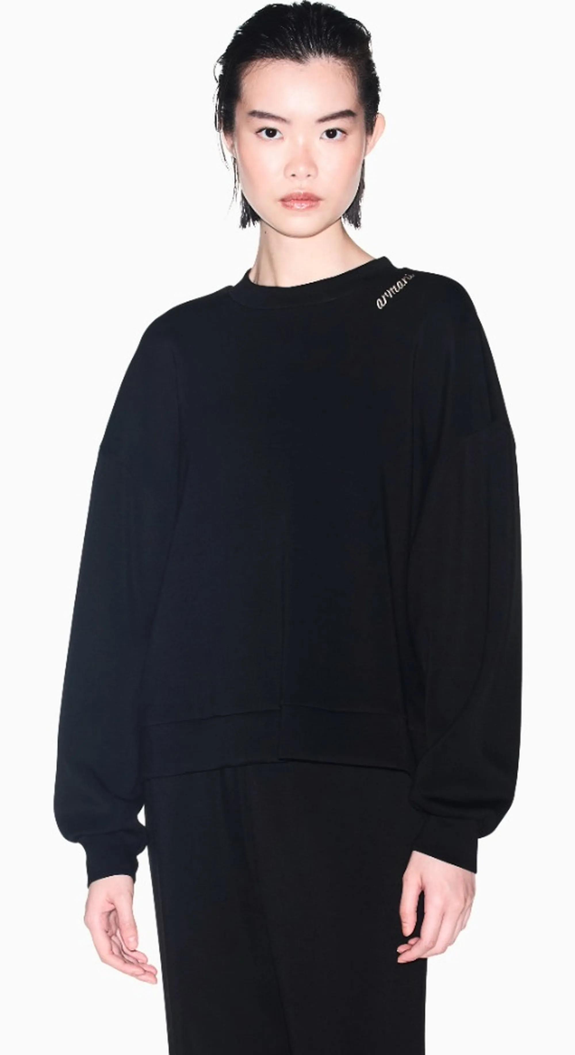 Armani Exchange B'Scuba Stretch Fabric Sweatshirt' Black Xw002853Af16111 193505
