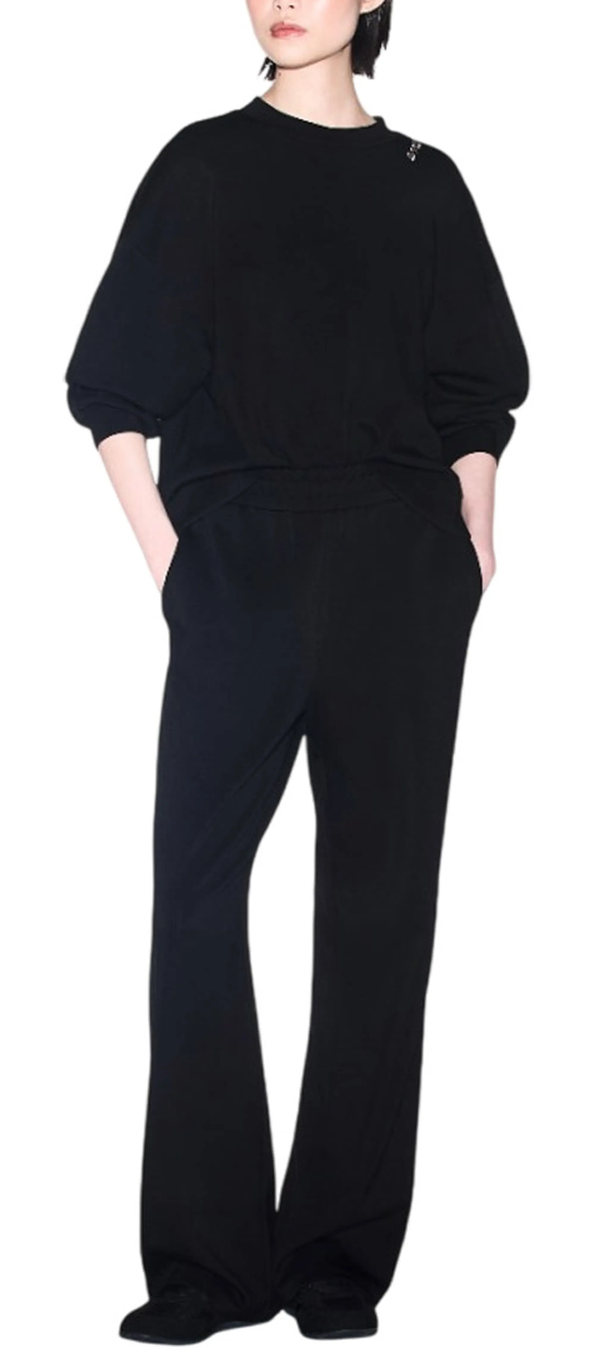 Armani Exchange Felpa In Tessuto Scuba Stretch Nero Xw002853Af16111 195668