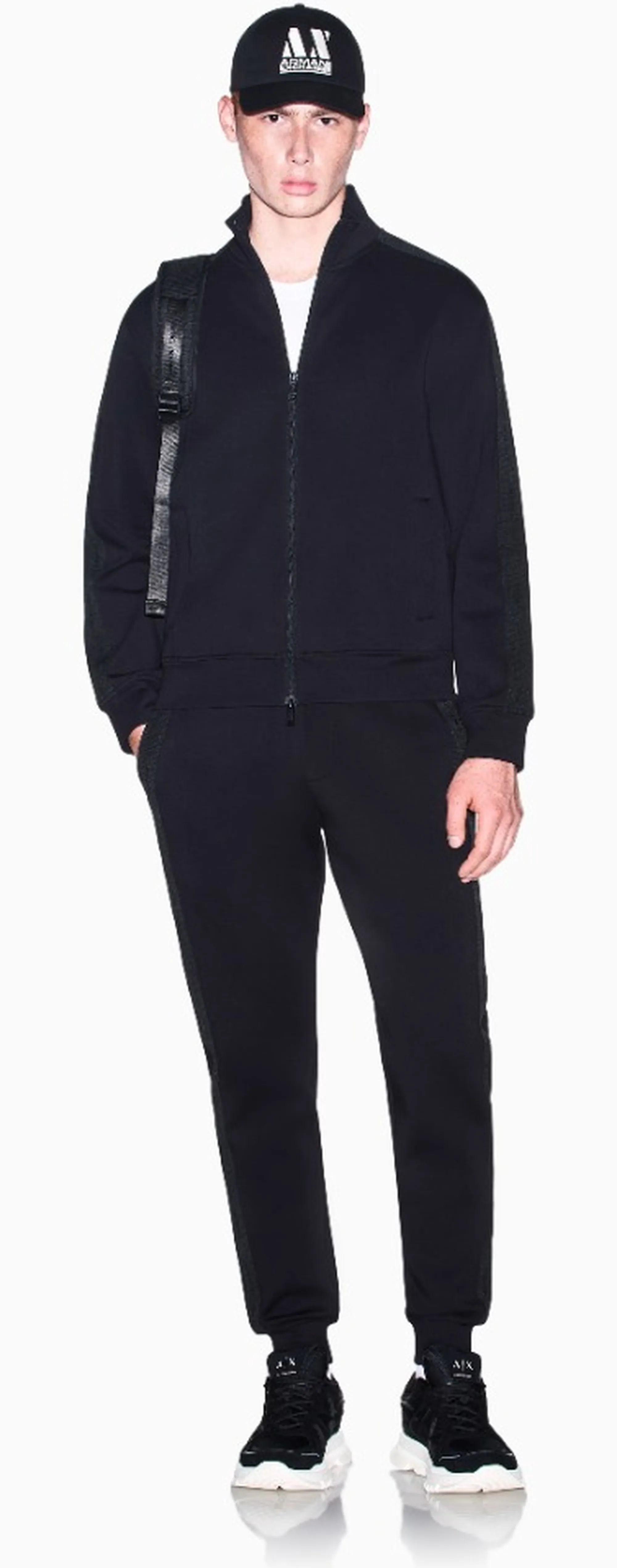 Armani Exchange B'Regular Fit Sweatshirt In Jersey' Black Xm003144Af13047 193307