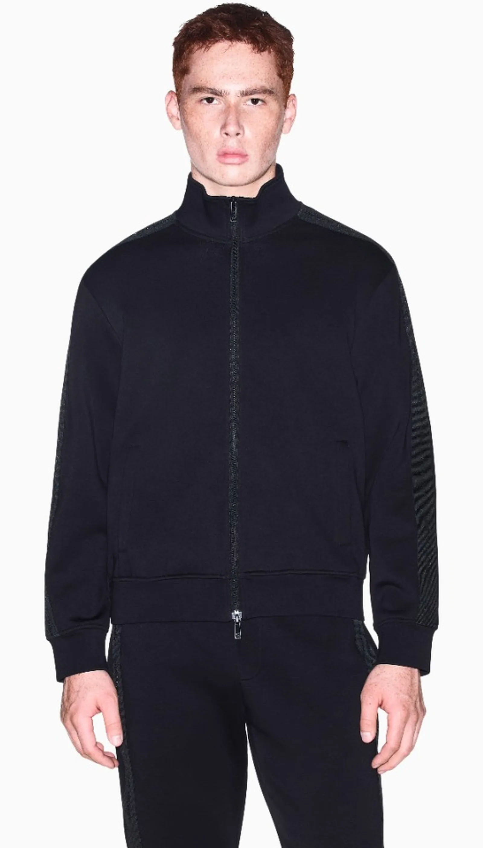 Armani Exchange Felpa Regular Fit In Jersey Nero Xm003144Af13047 193308