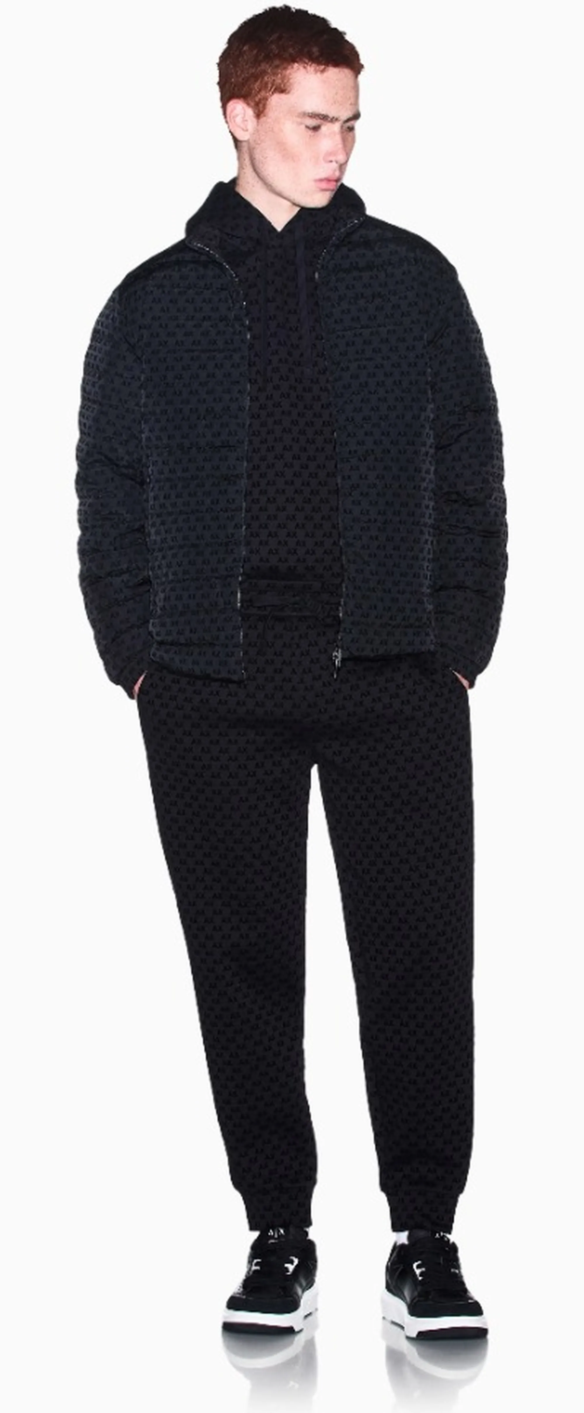 Armani Exchange B'Regular Fit Stretch Cotton Sweatshirt' Black Xm002903Af10818 193241