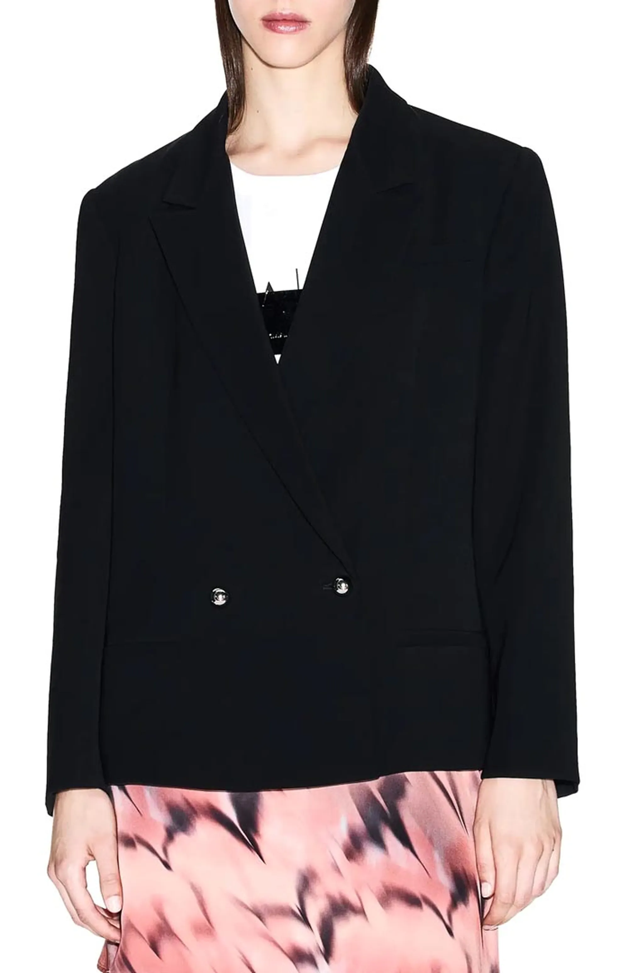 Armani Exchange B'Armani Exchange Double-Breasted Jacket' Black Xw001281Af16125 165024