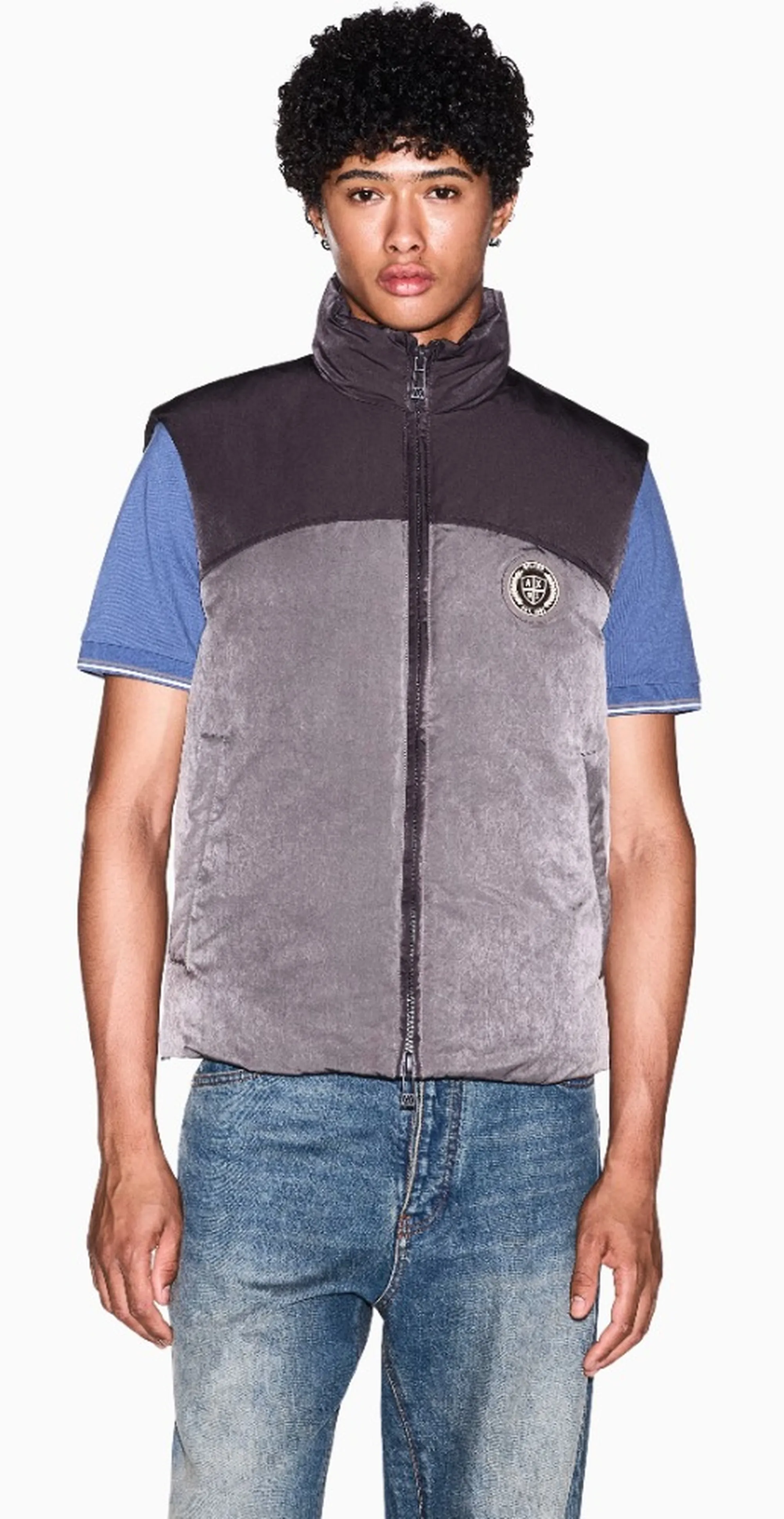 Armani Exchange Gilet Crossover Marrone Xm003320Af27108 193328