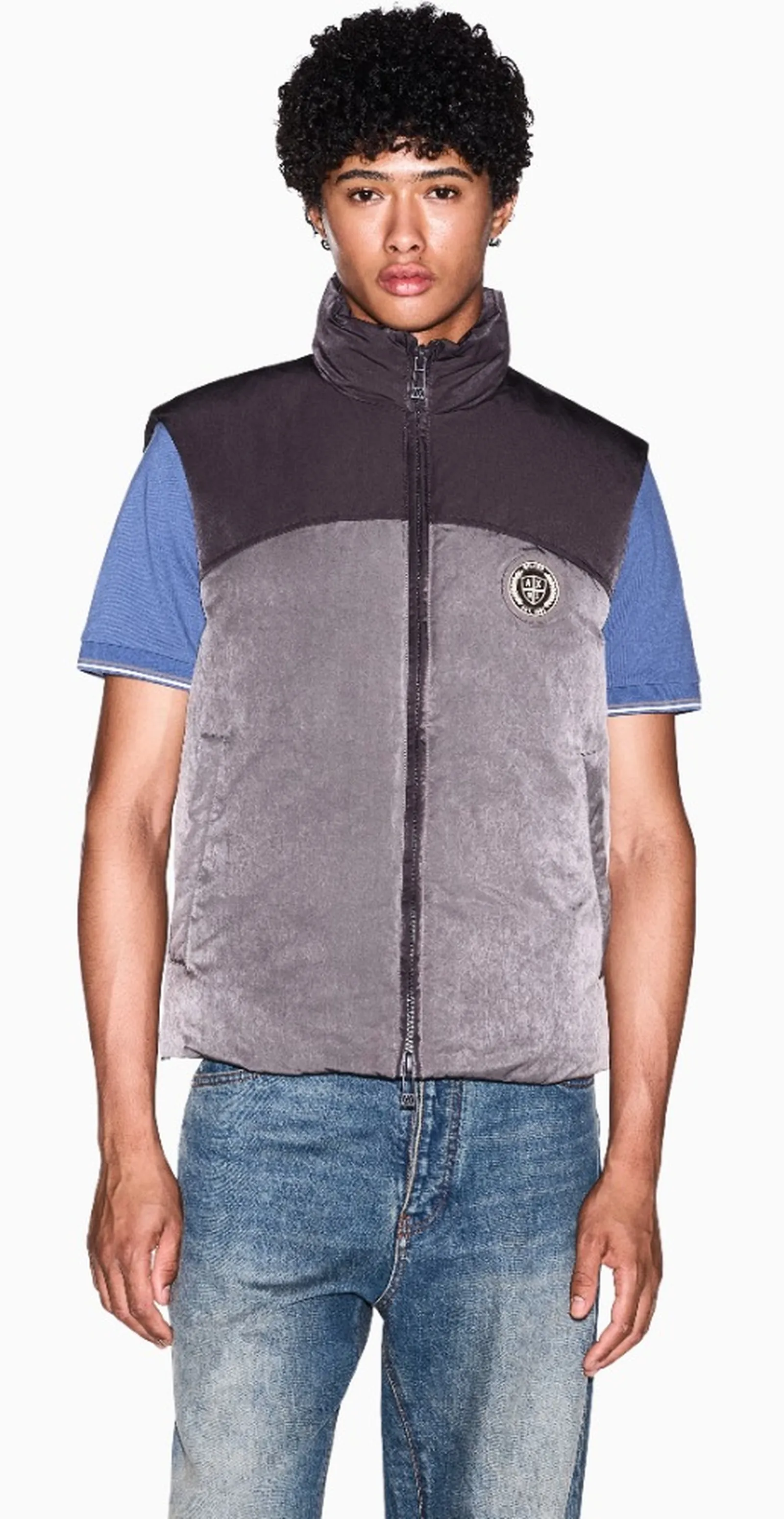 Armani Exchange Gilet Crossover Marrone Xm003320Af27108 193328