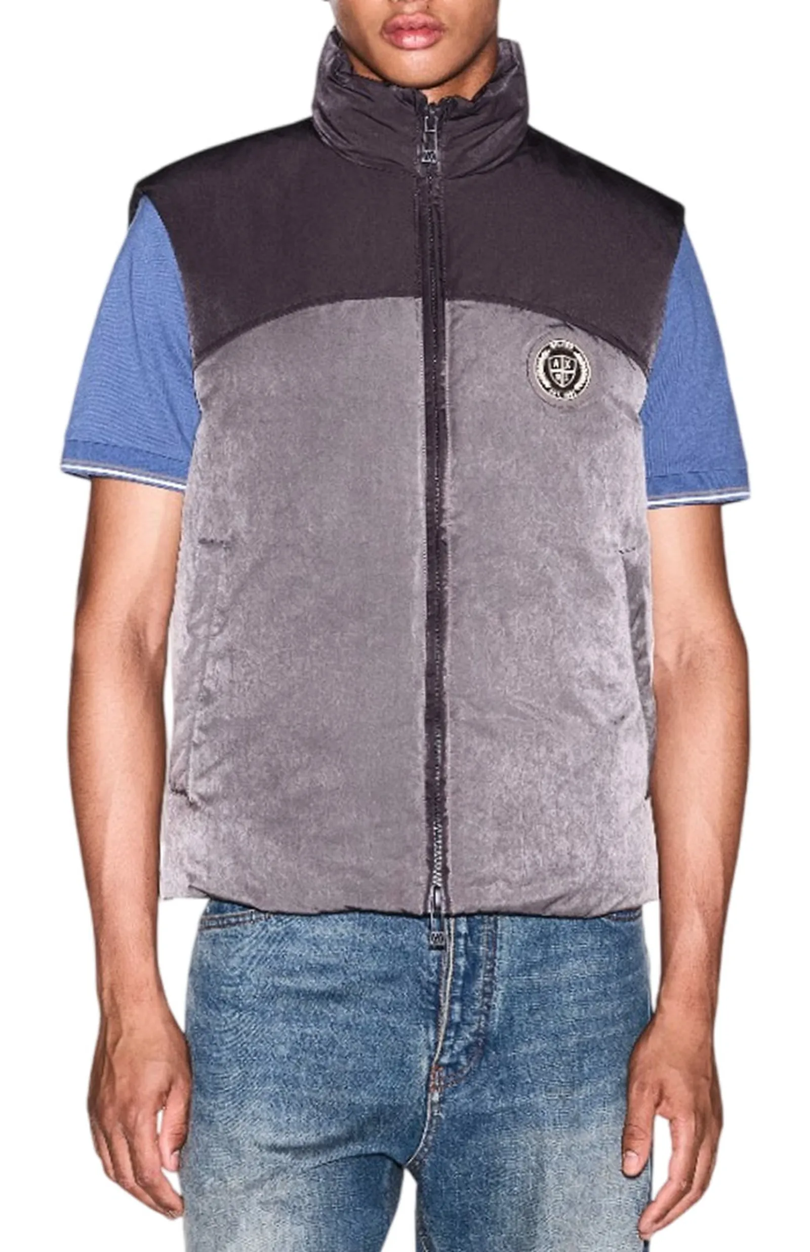 Armani Exchange Gilet Crossover Marrone Xm003320Af27108 193588