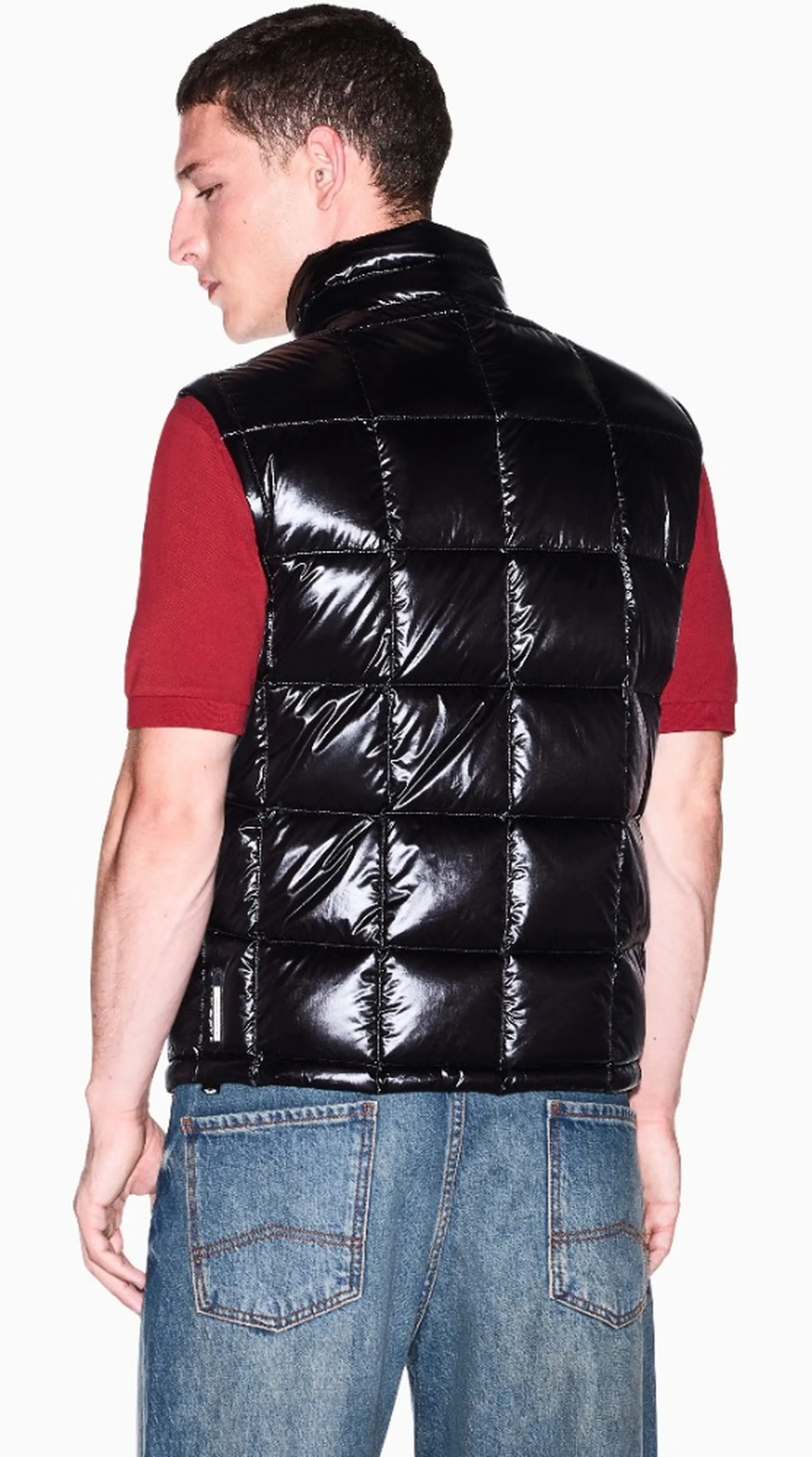 Armani Exchange Gilet Imbottito In Piuma Nero Xm003475Af23755 193372