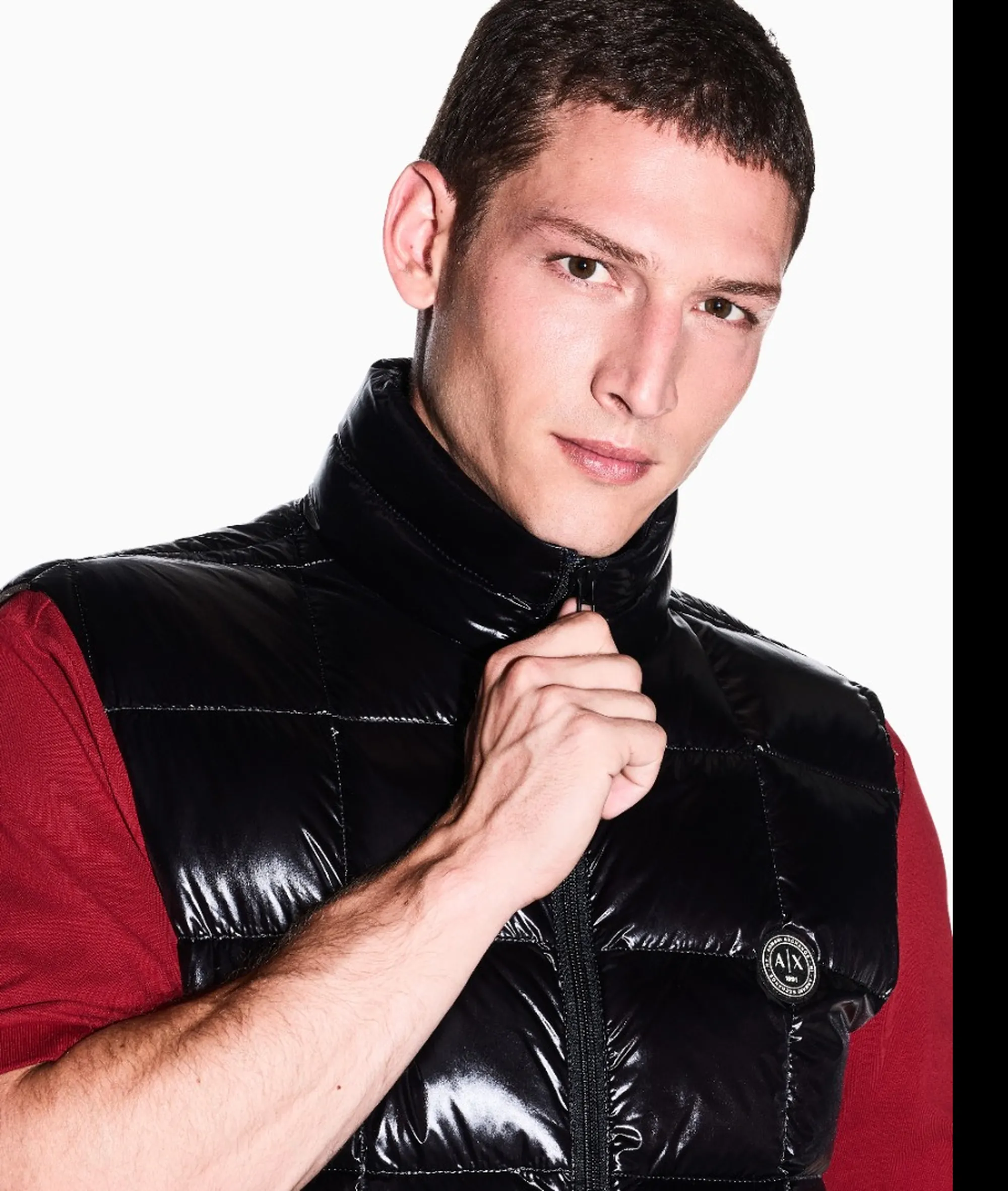 Armani Exchange Gilet Imbottito In Piuma Nero Xm003475Af23755 193373