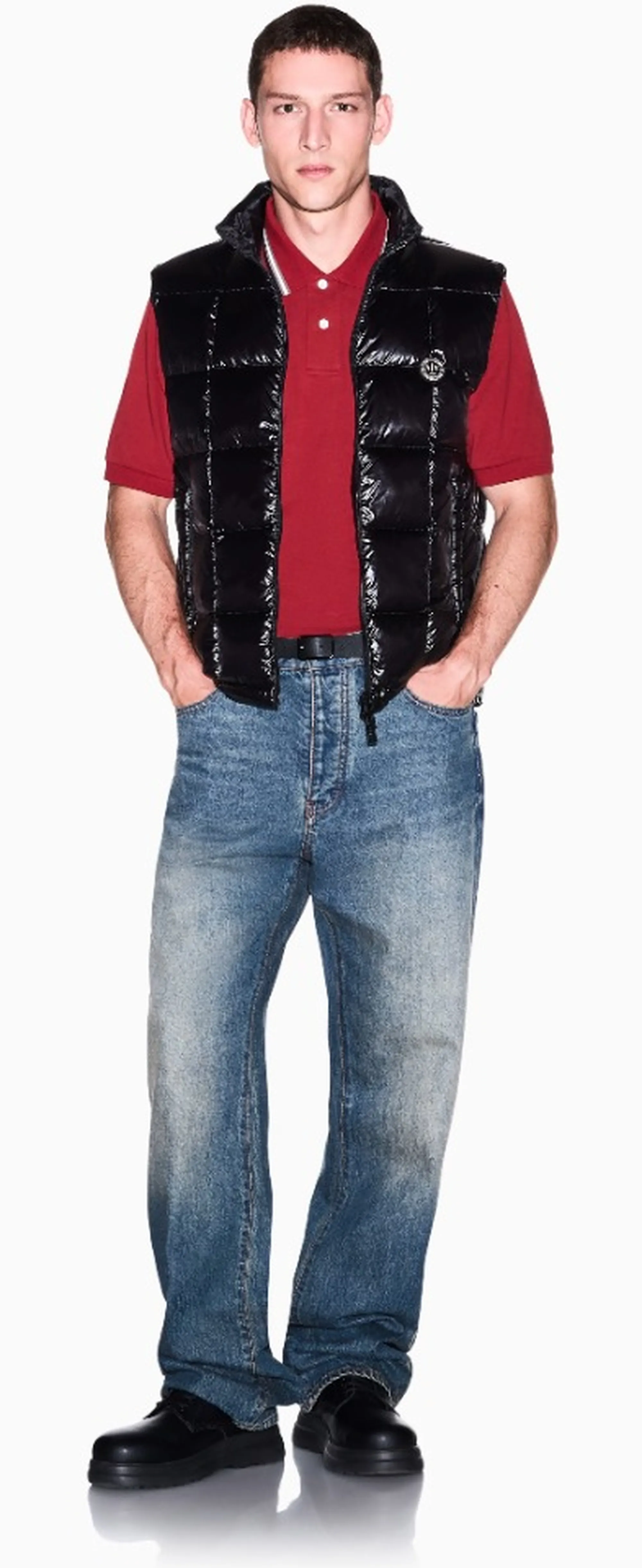 Armani Exchange Gilet Imbottito In Piuma Nero Xm003475Af23755 193374