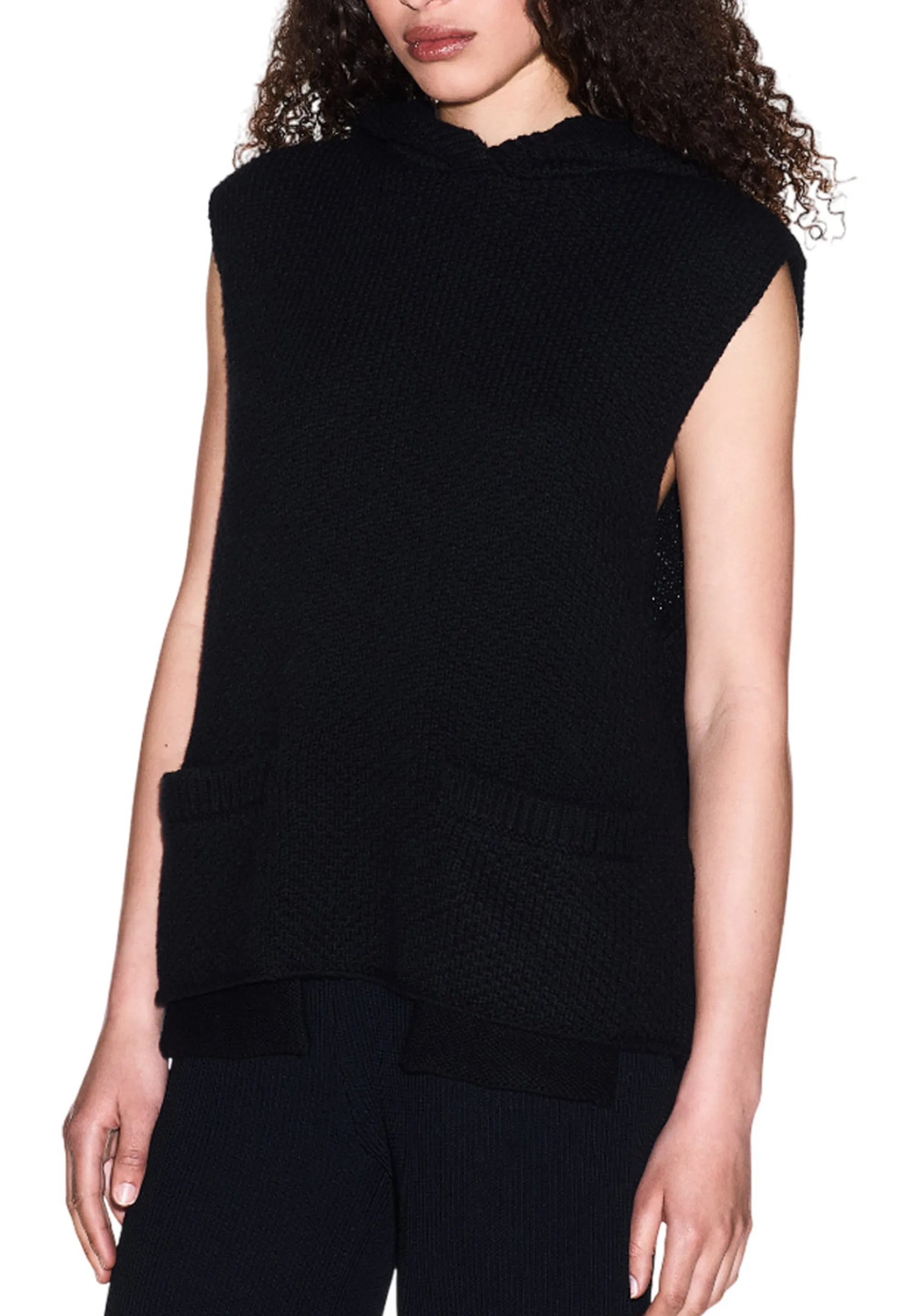 Armani Exchange B'Wool Blend Vest' Black Xw001161Af16604 163755