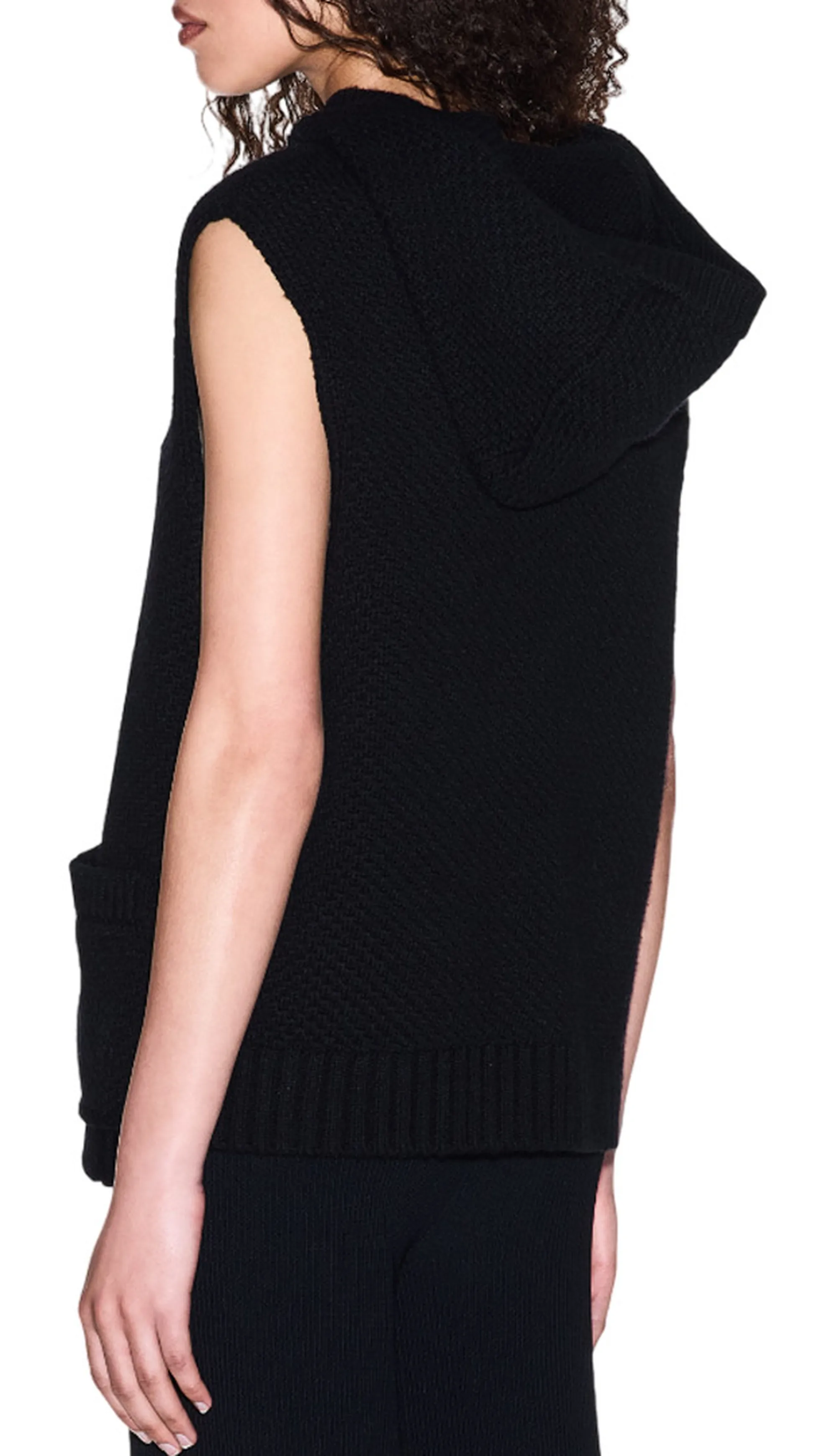 Armani Exchange B'Wool Blend Vest' Black Xw001161Af16604 163760