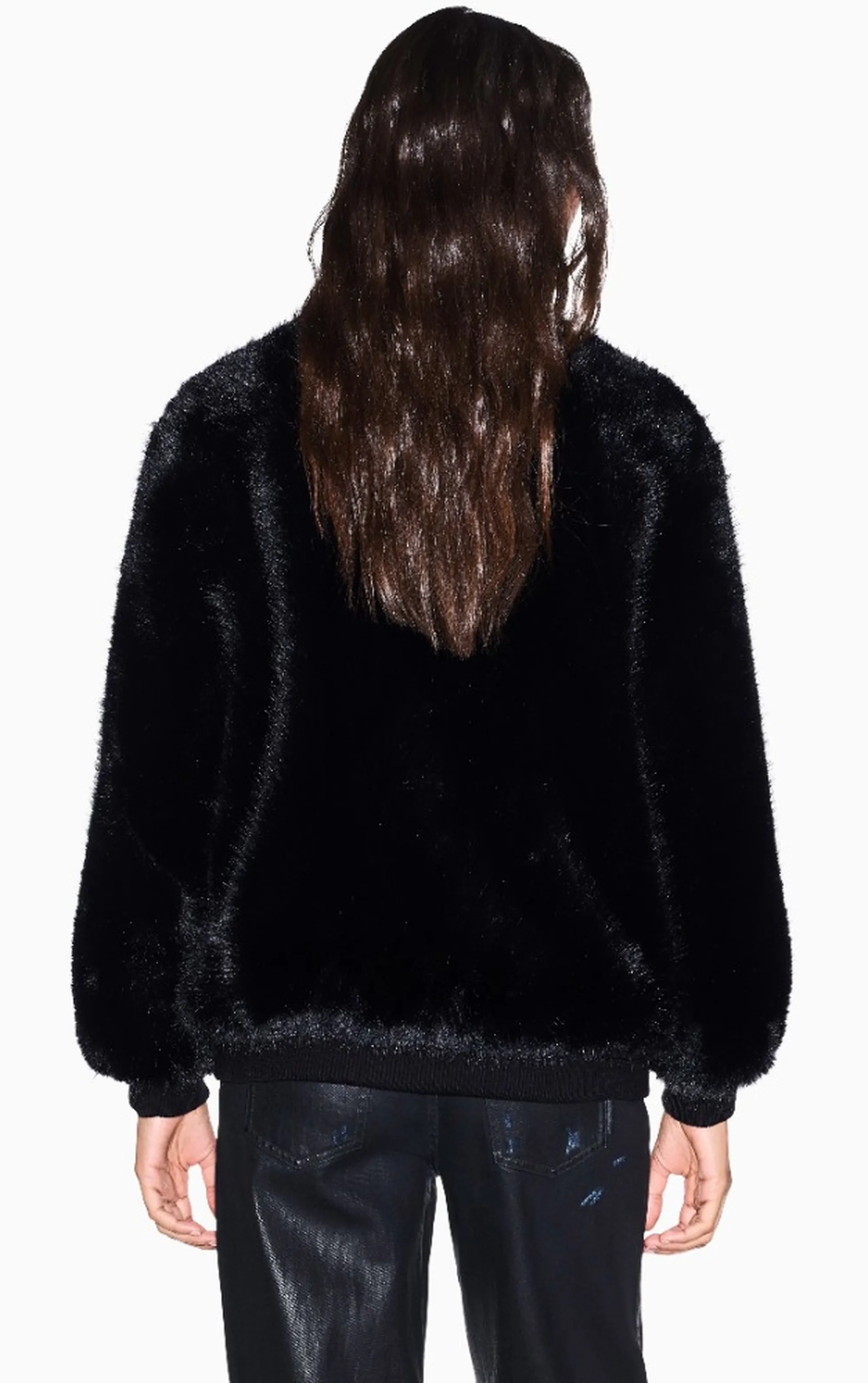 Armani Exchange B'Eco Fur Bobmer Jacket' Black Xw002940Af25760 193554