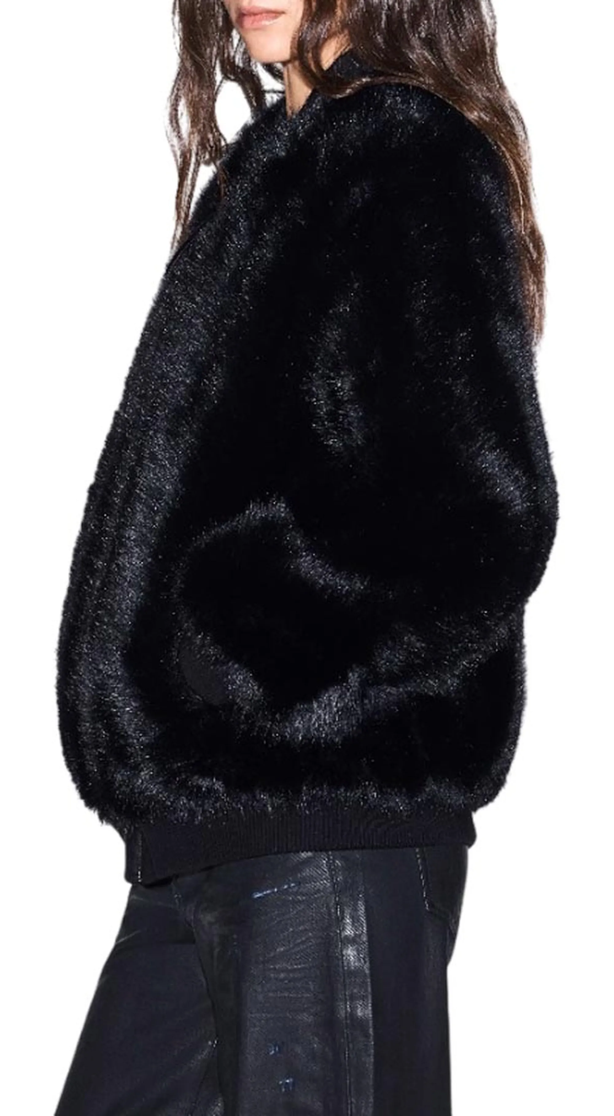Armani Exchange Giubbino Bobmer In Ecopelliccia Nero Xw002940Af25760 195628