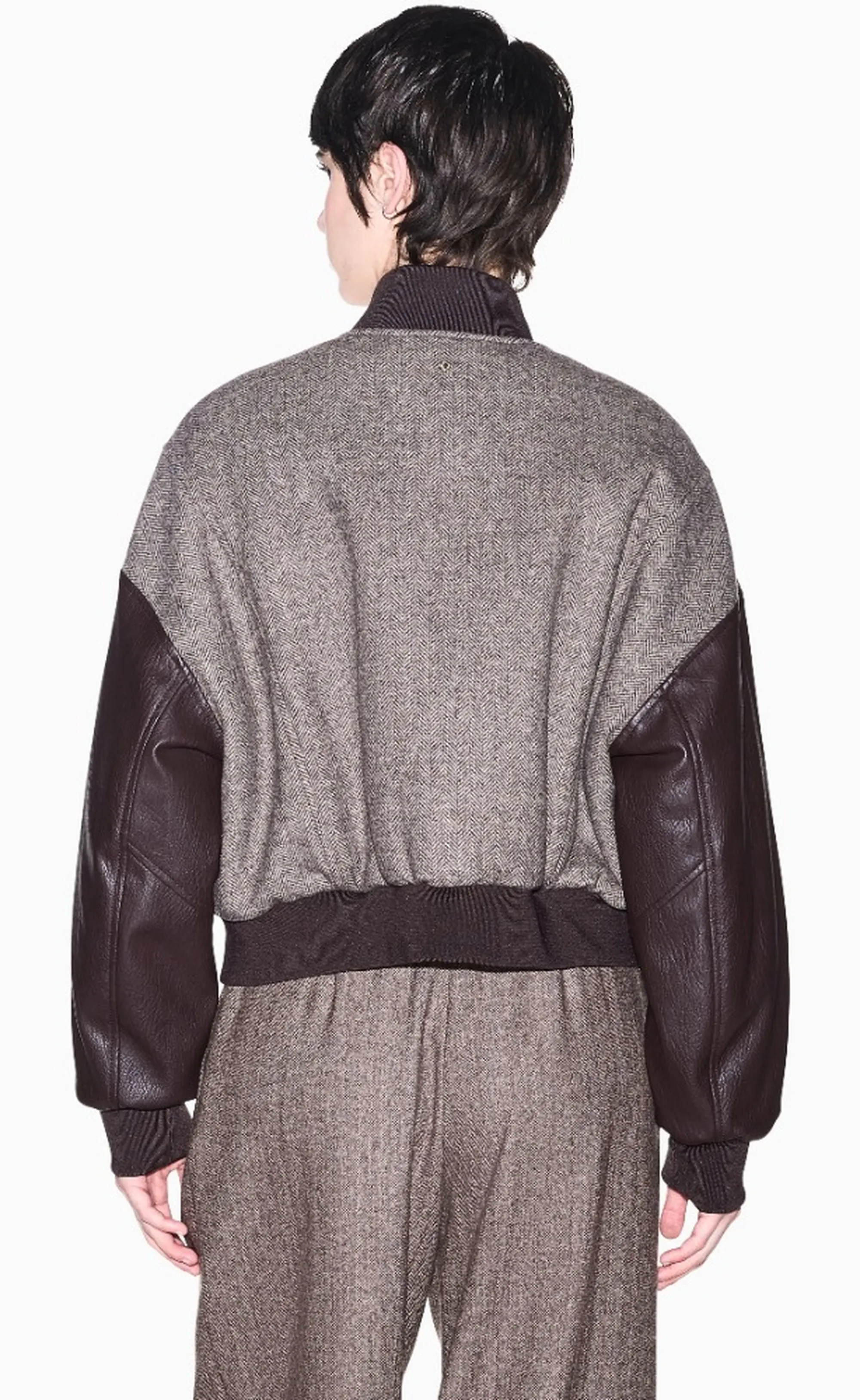 Armani Exchange B'Wool Blend Bomber Jacket' Brown Xw002450Af26075 193444