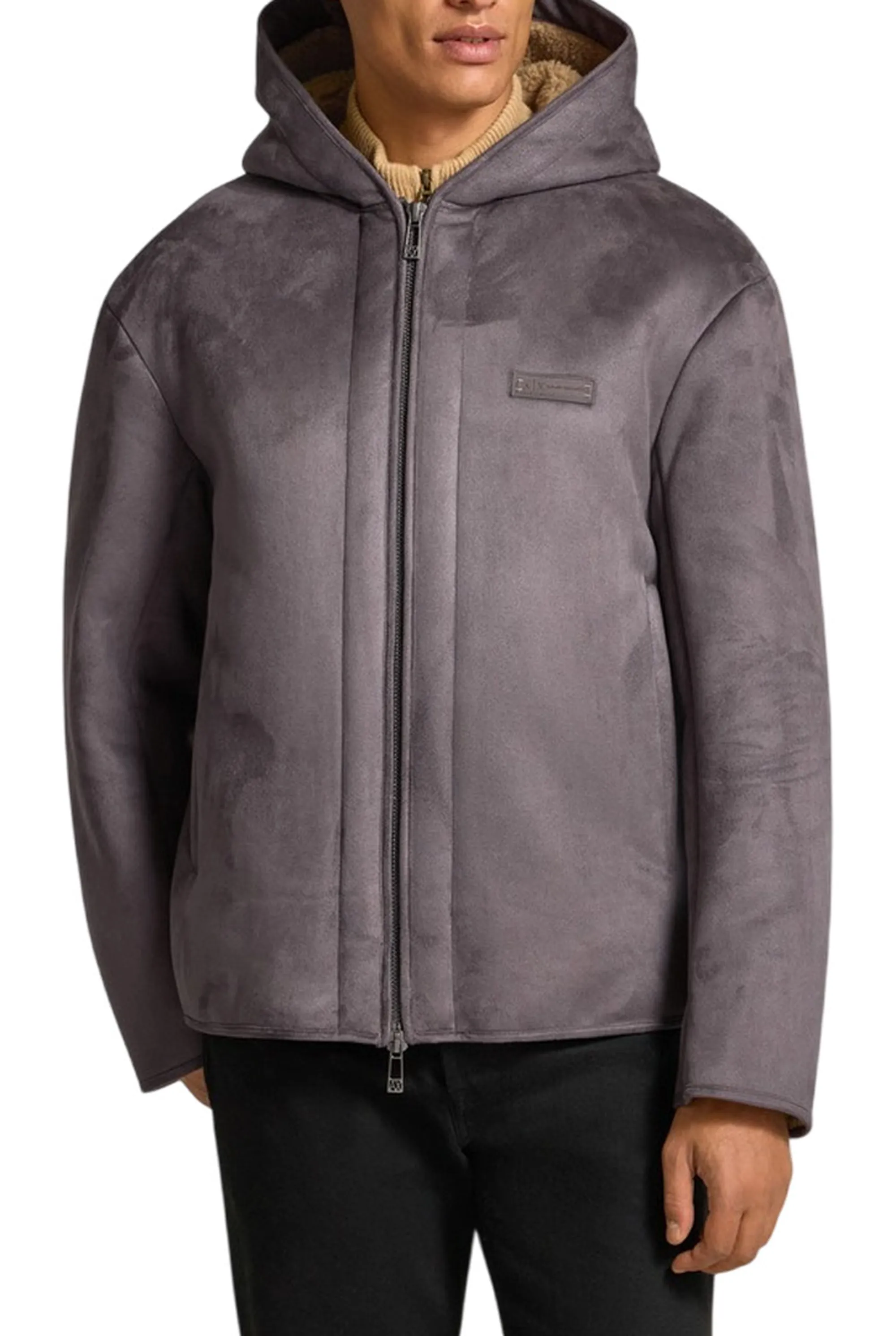 Armani Exchange B'Eco Suede Jacket' Grey Xm000968Af16590 162442