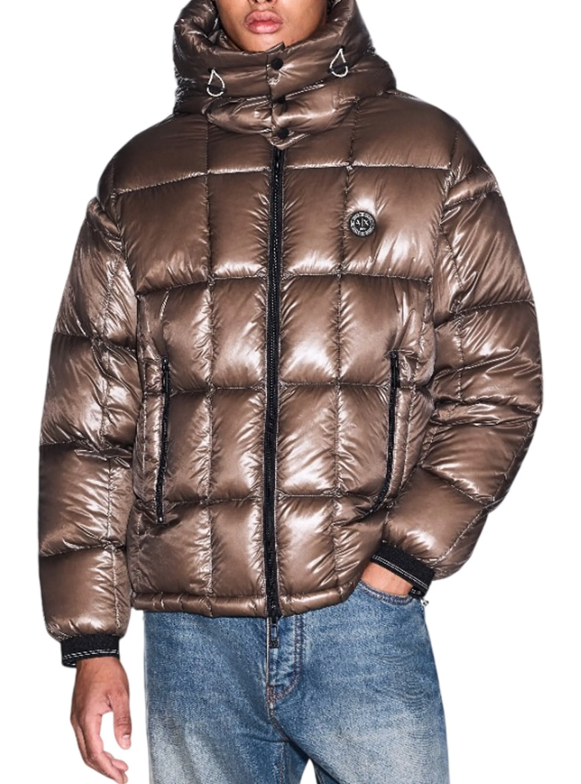 Armani Exchange B'Shiny Down Padded Jacket' Light Brown Xm003344Af23755 193363