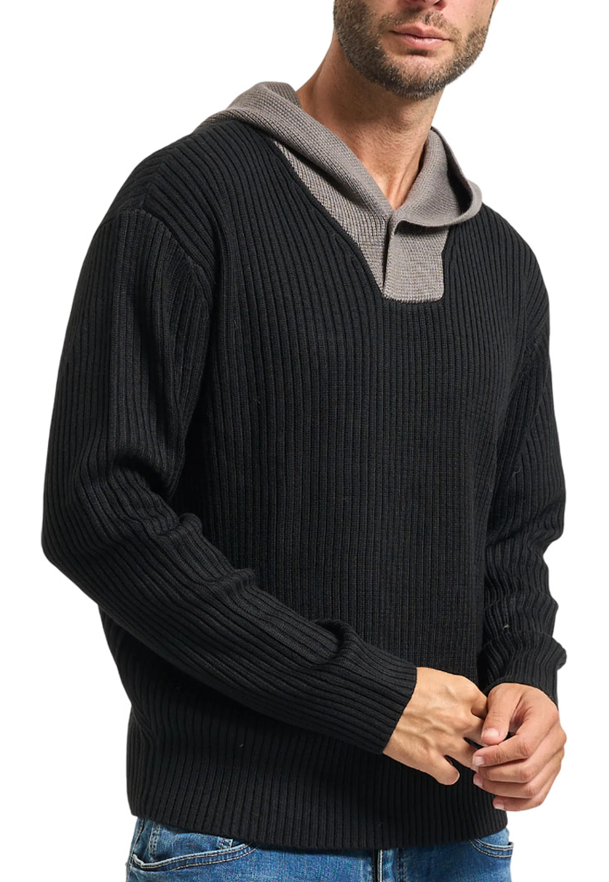 Armani Exchange B'Ribbed Sweater' Black Xm001315Af13776 161976