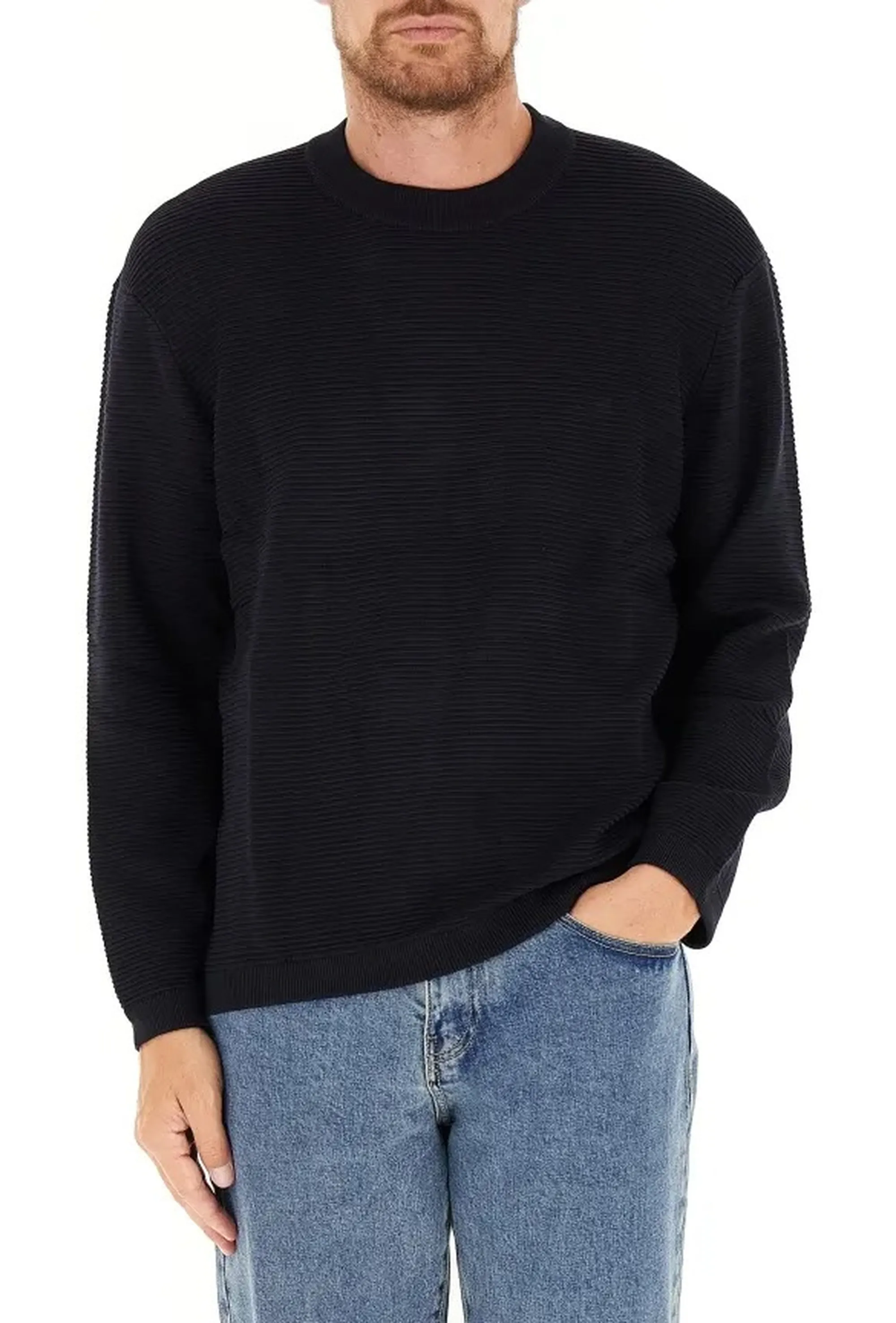 Armani Exchange B'Ribbed Sweater' Blu Xm000895Af10454 161577