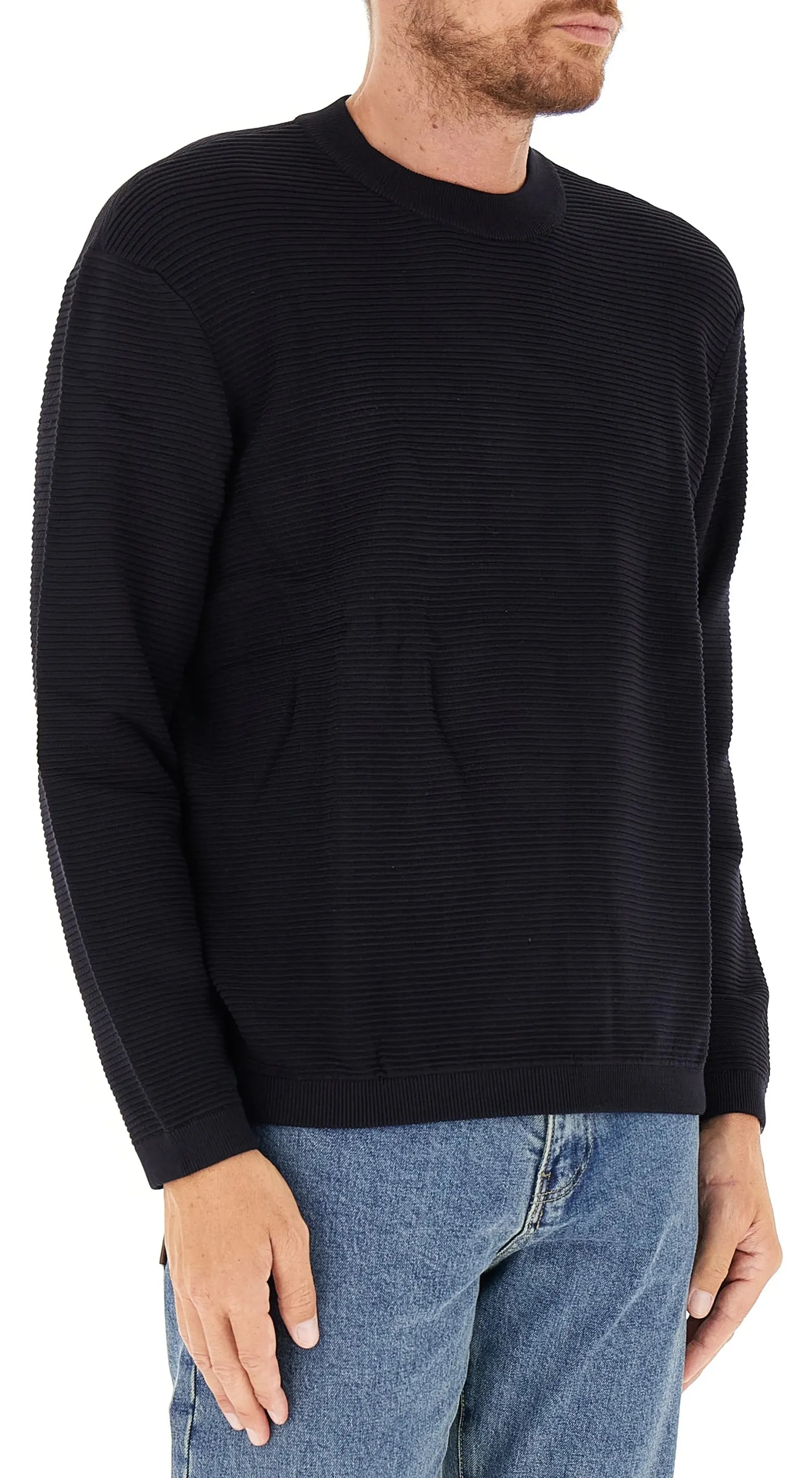 Armani Exchange B'Ribbed Sweater' Blu Xm000895Af10454 161578