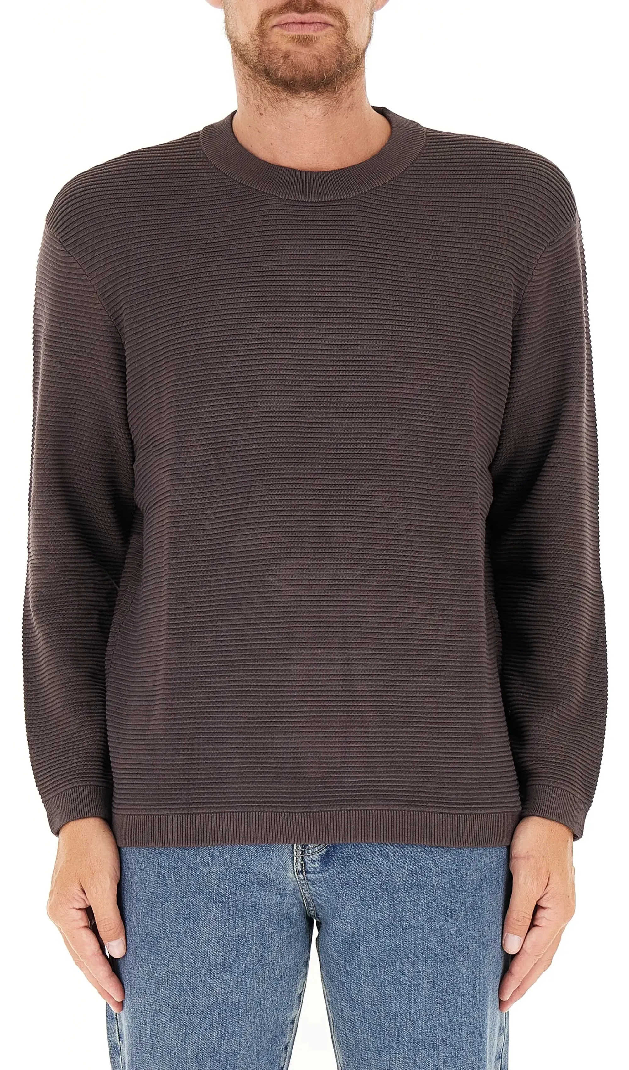 Armani Exchange B'Ribbed Sweater' Brown Xm000895Af10454 161583