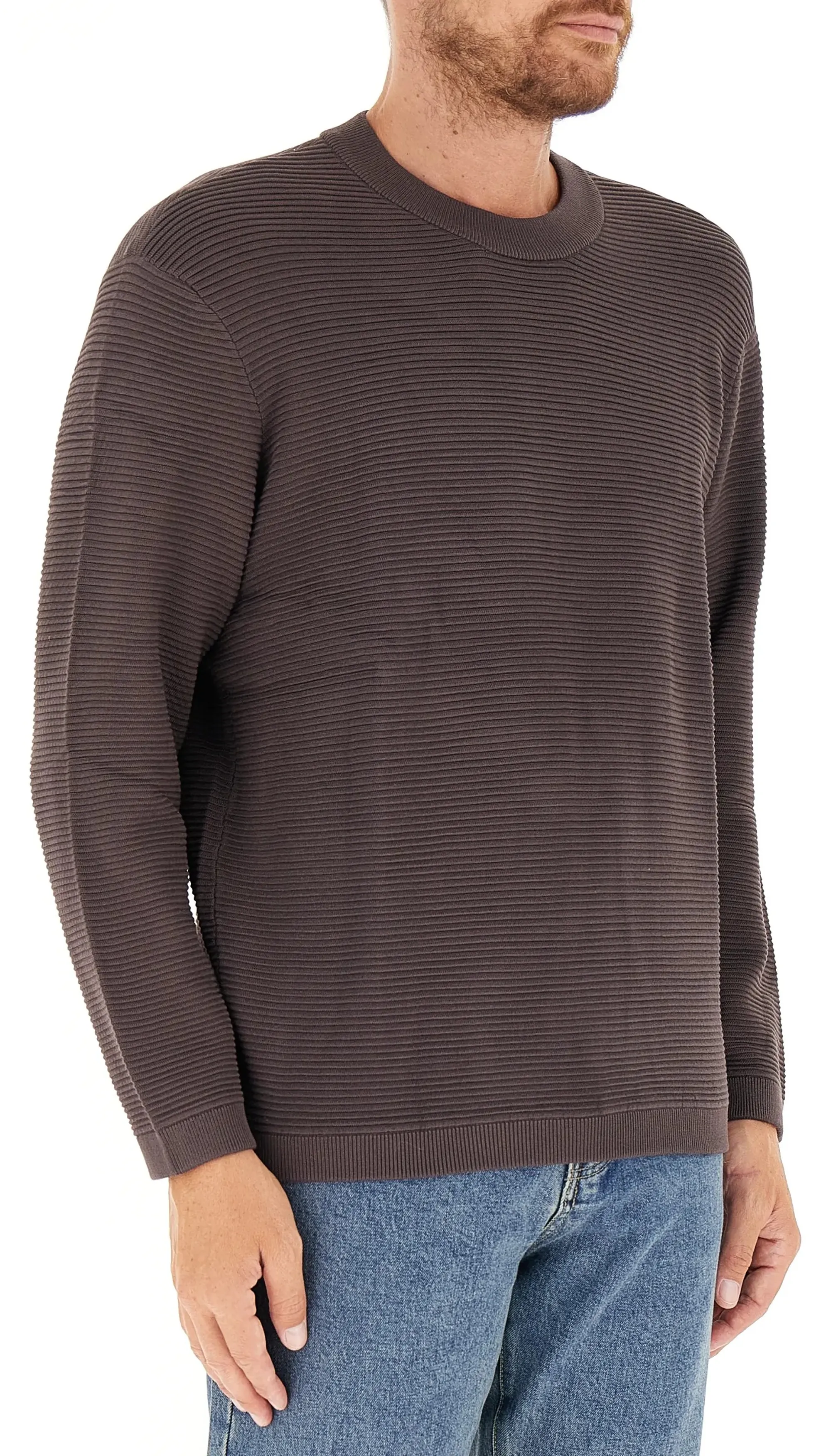 Armani Exchange B'Ribbed Sweater' Brown Xm000895Af10454 161584