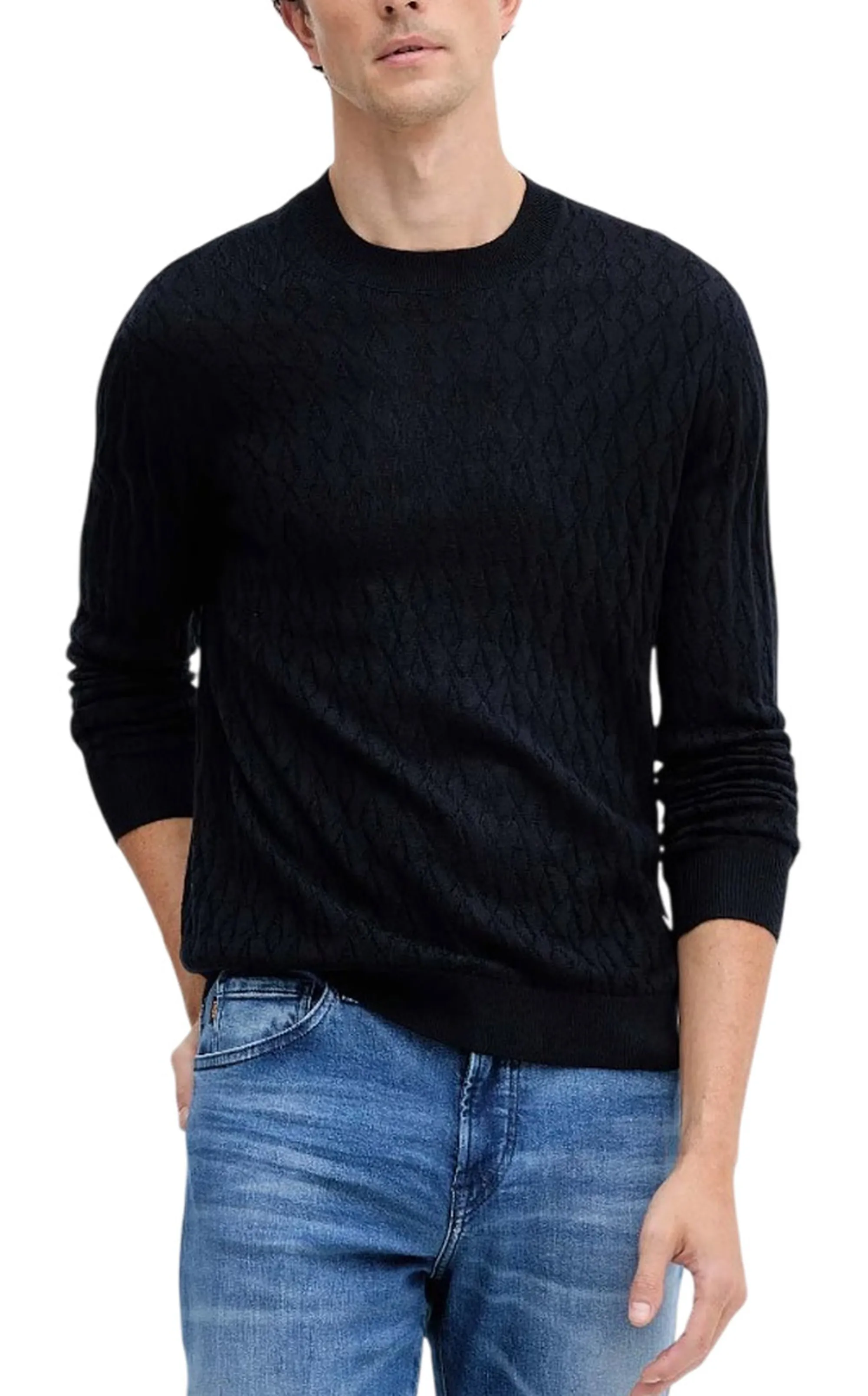 Armani Exchange B'Crew Neck Wave Sweater' Blu Xm000878Af11982 193950