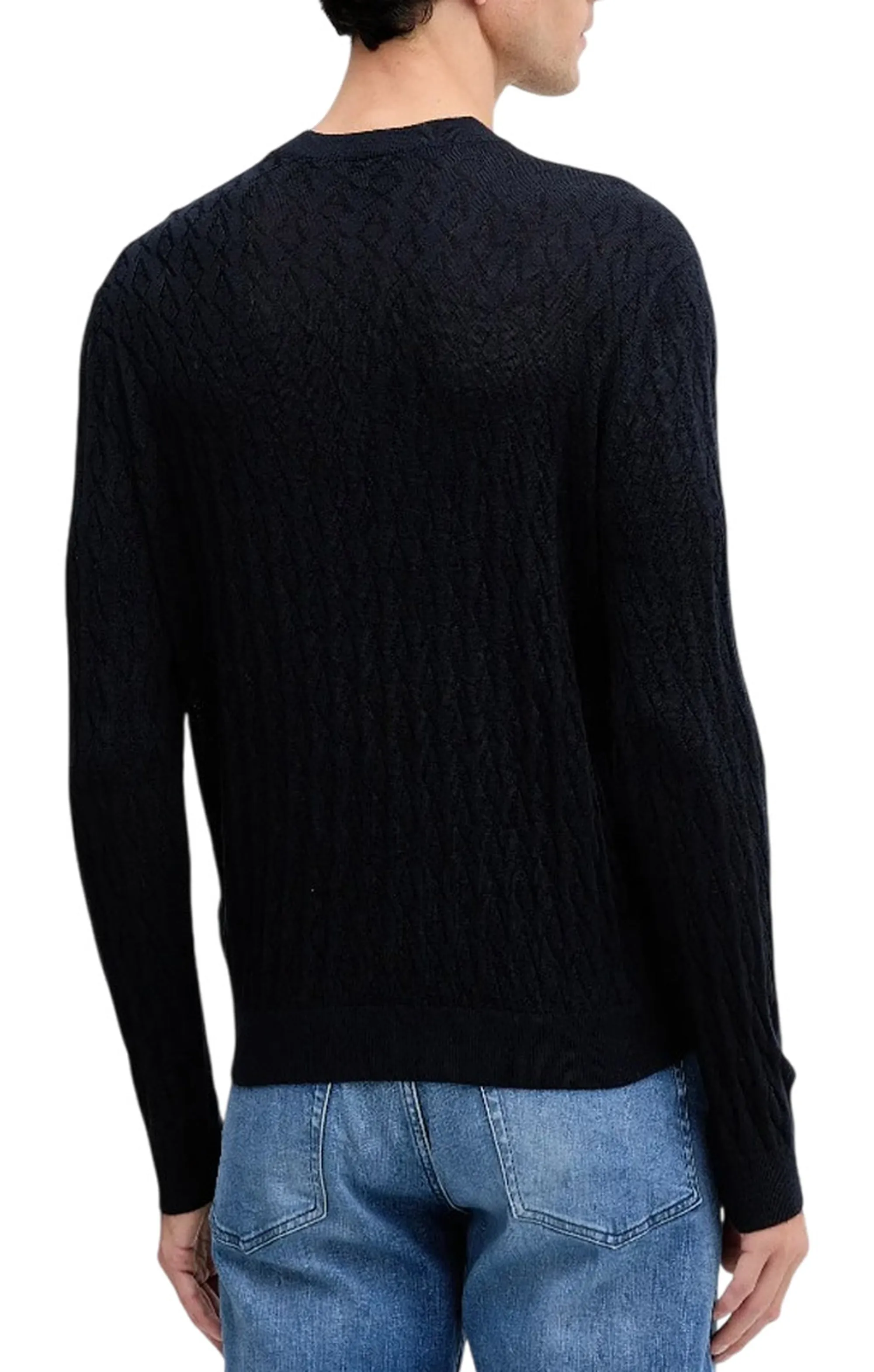 Armani Exchange B'Crew Neck Wave Sweater' Blu Xm000878Af11982 193951
