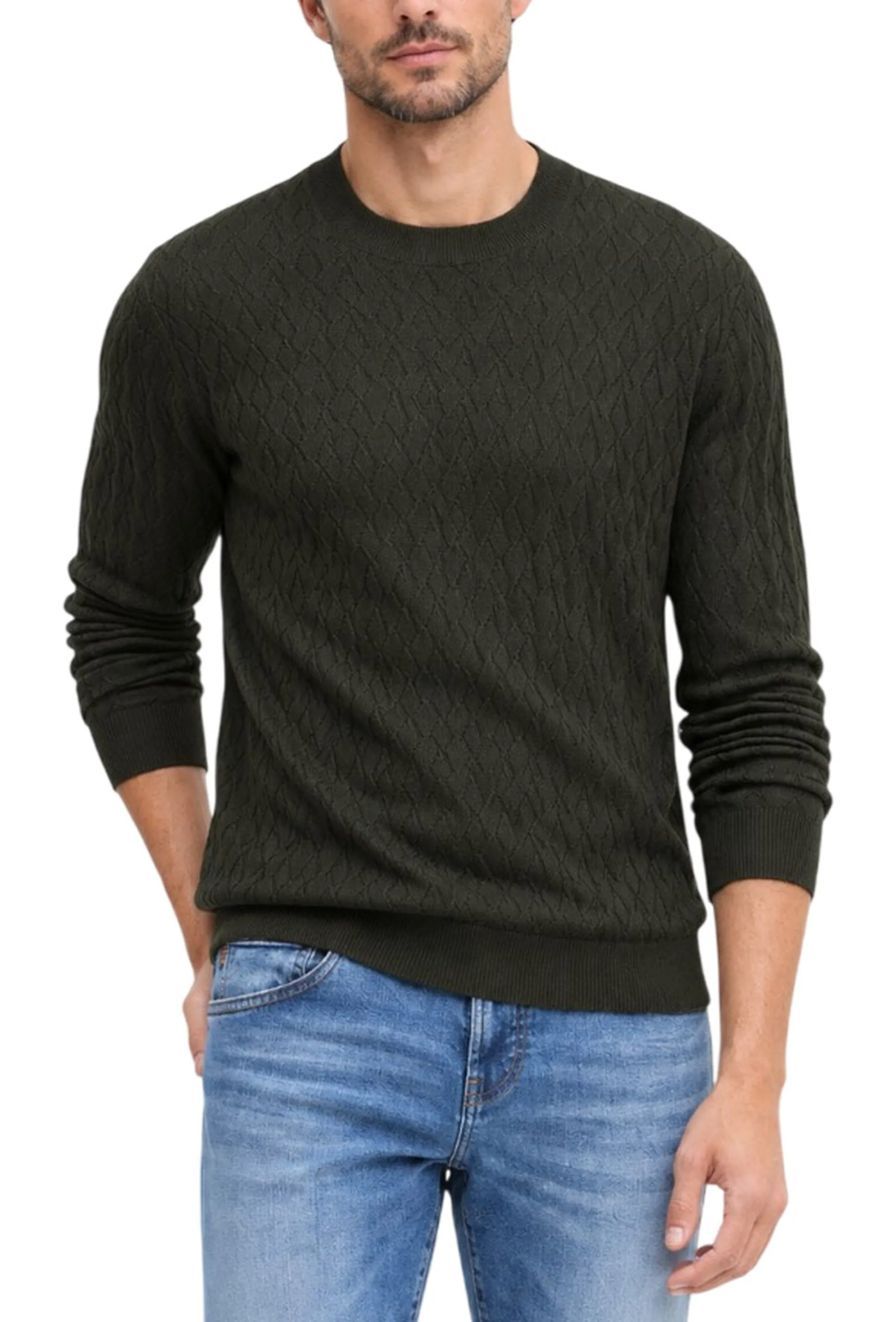 Armani Exchange B'Crew Neck Wave Sweater' Dark Gray Xm000878Af11982 193946