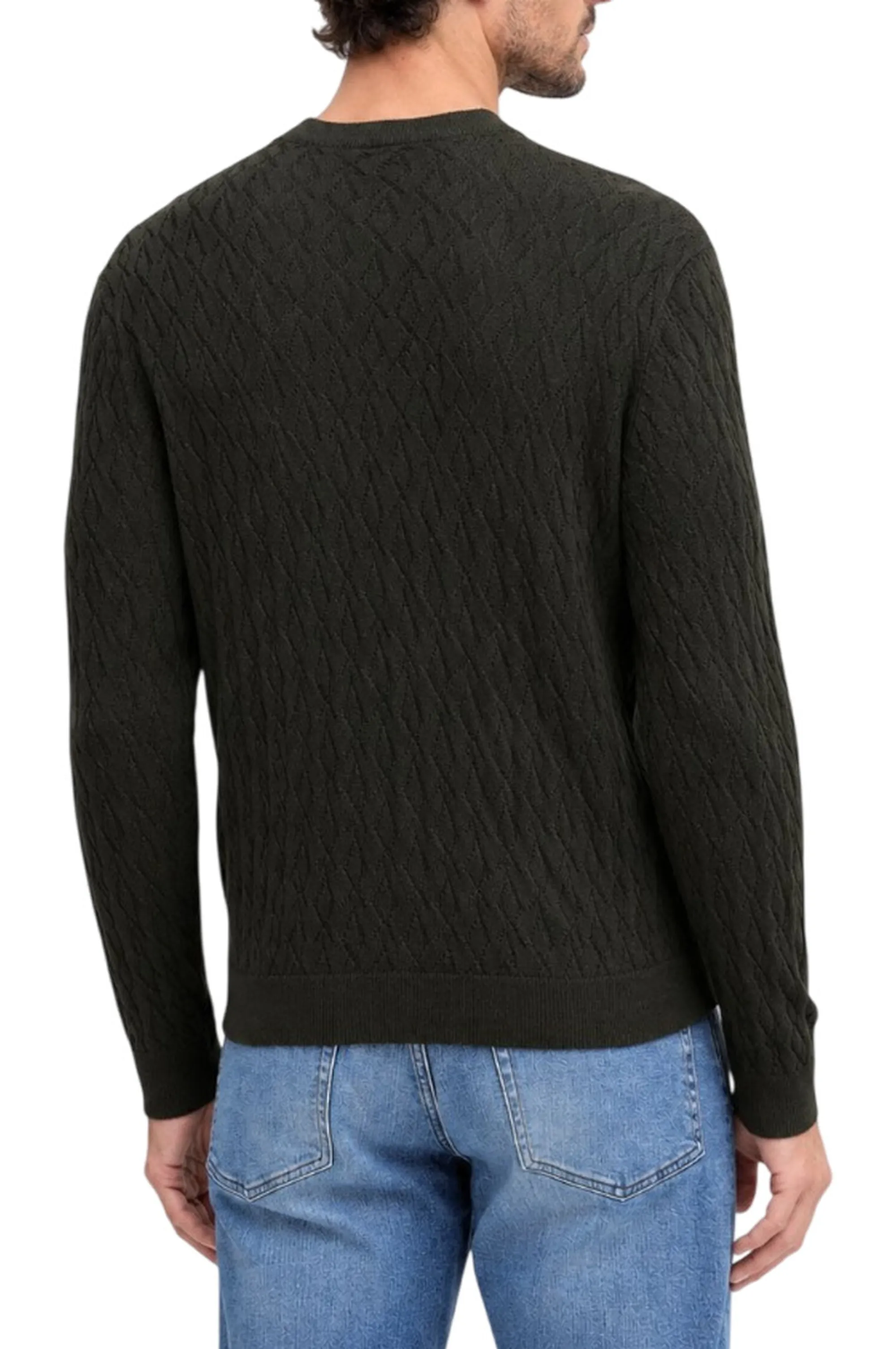 Armani Exchange B'Crew Neck Wave Sweater' Dark Gray Xm000878Af11982 193947