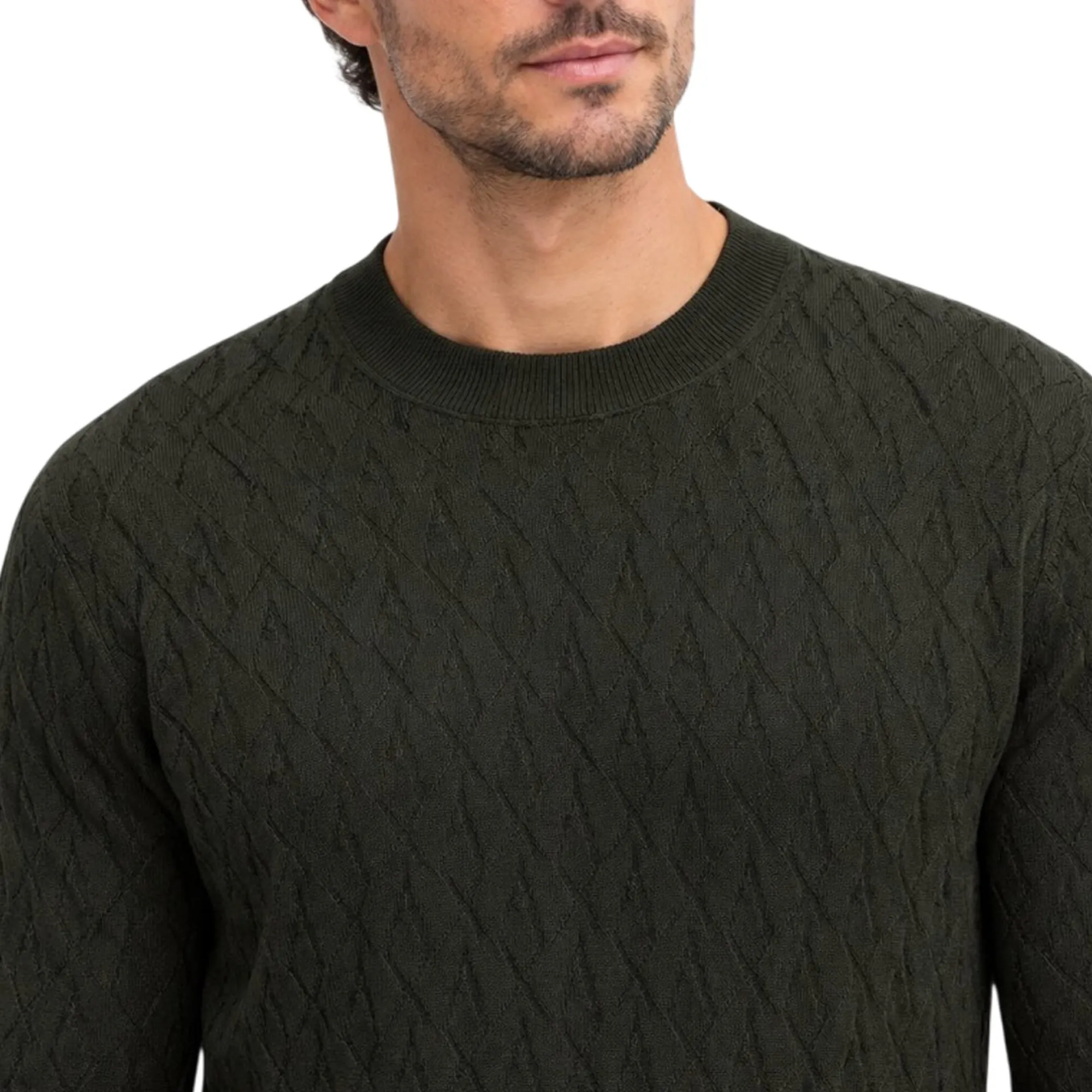Armani Exchange B'Crew Neck Wave Sweater' Dark Gray Xm000878Af11982 193949