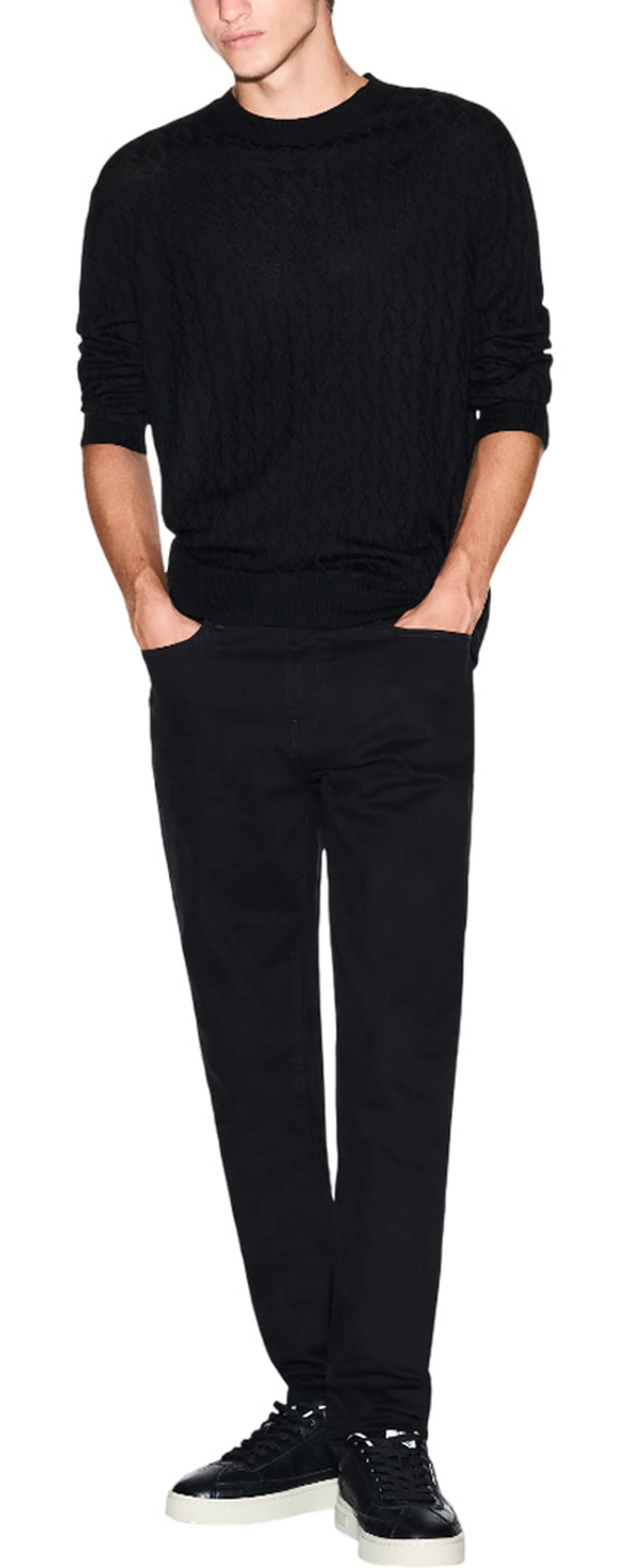 Armani Exchange B'Crew Neck Wave Sweater' Black Xm000878Af11982 161638