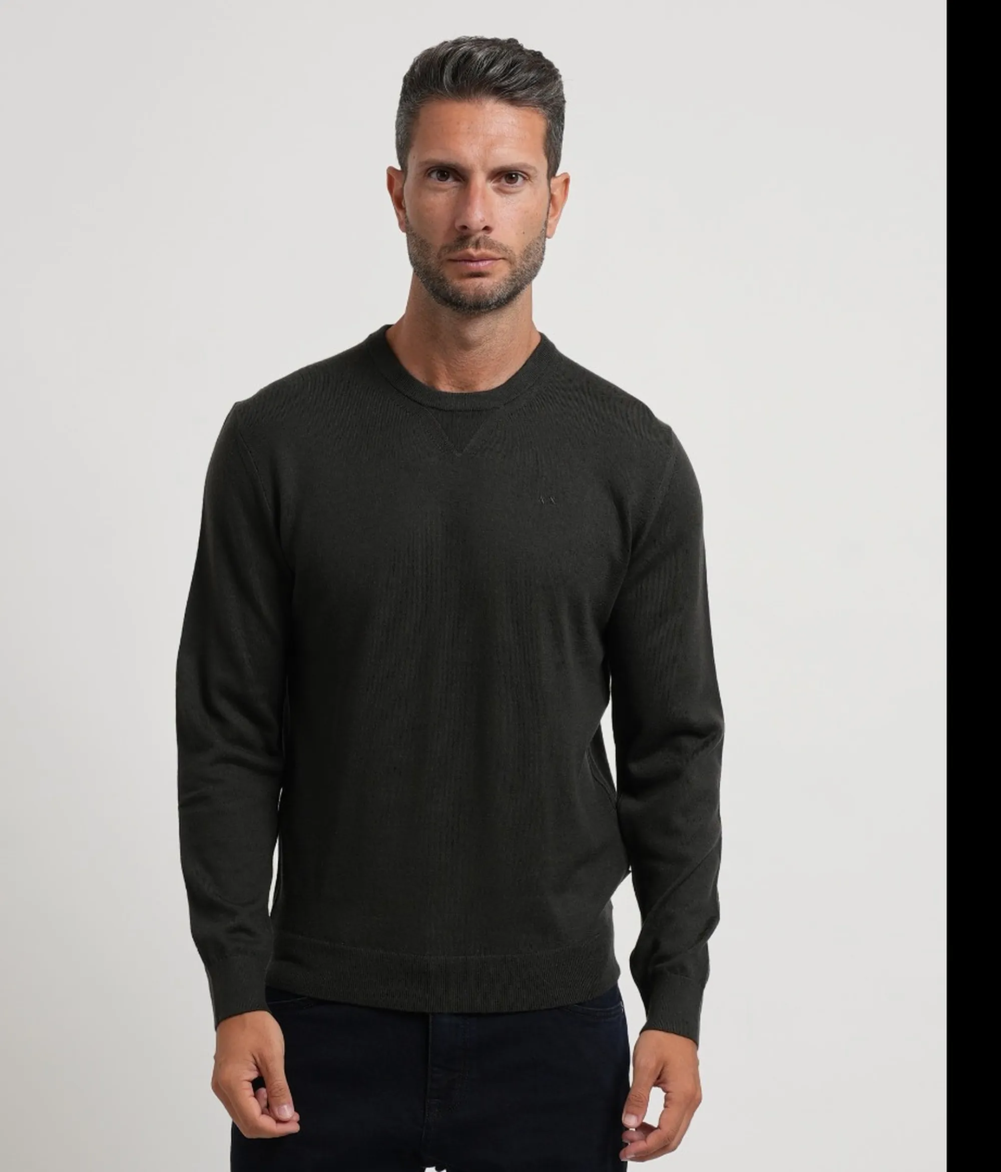 Armani Exchange B'Crew Neck Sweater In Merino Wool' Grey 8Nzm3Azm8Az 193200