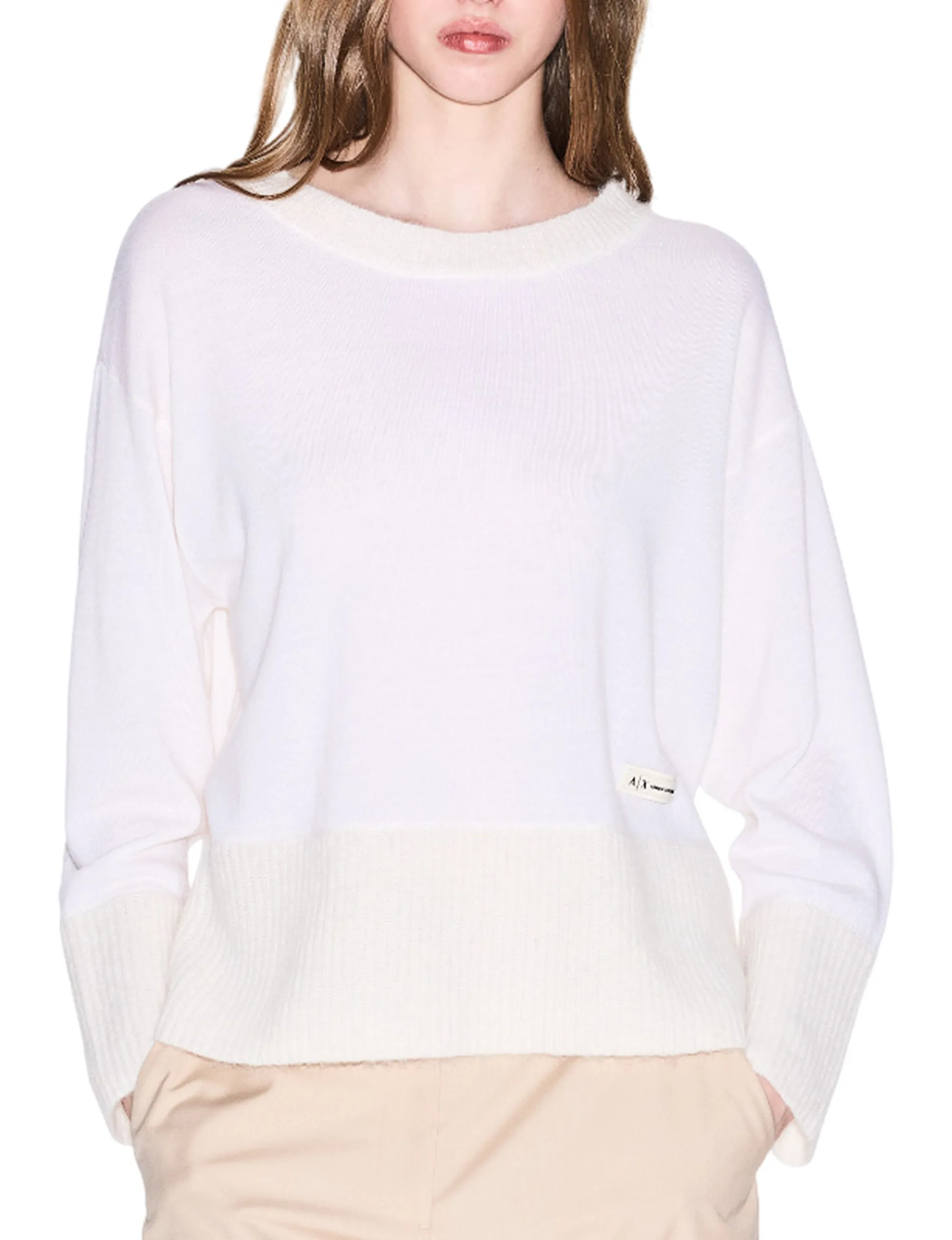 Armani Exchange B'Wool Sweater' White Xw000772Af16602 163723