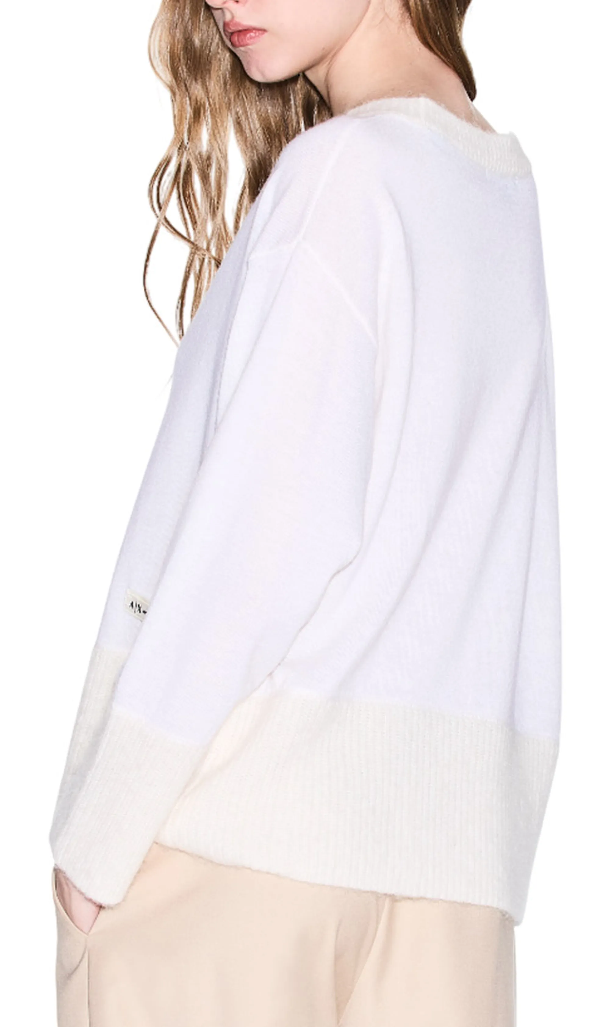 Armani Exchange B'Wool Sweater' White Xw000772Af16602 163724