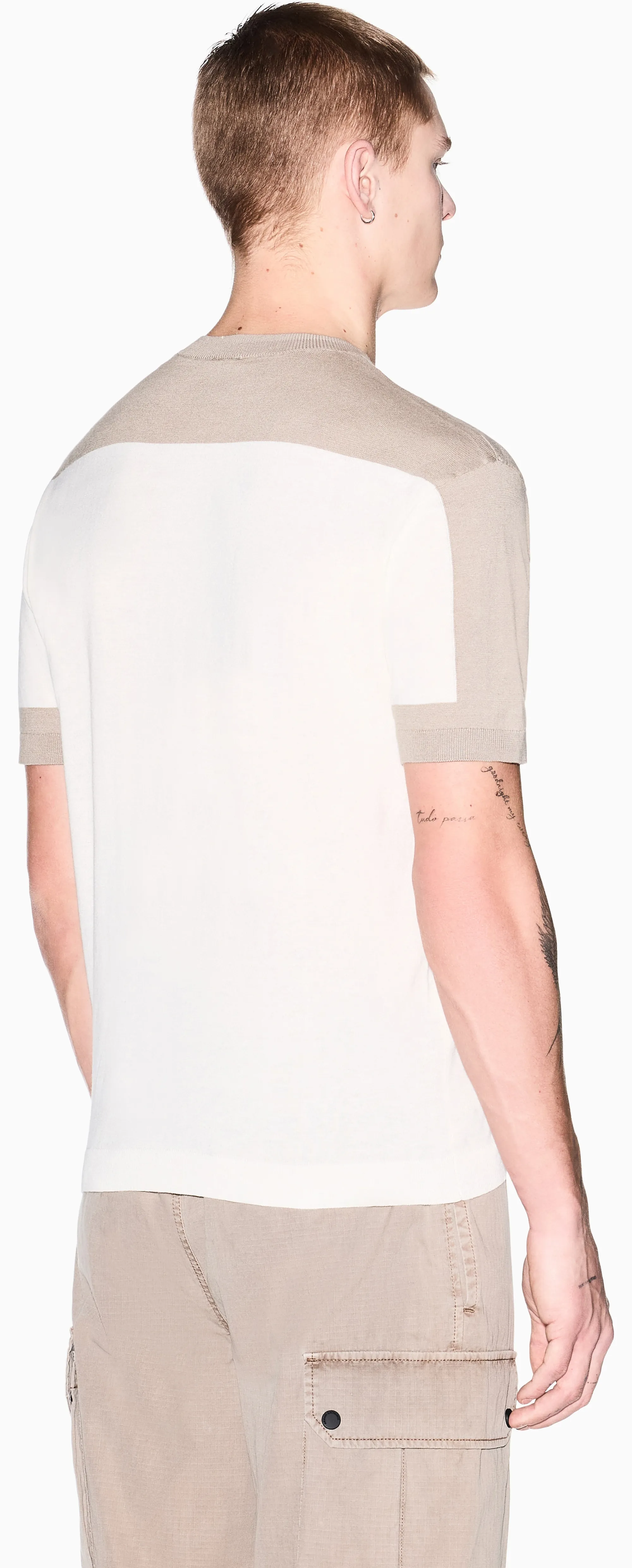 Armani Exchange Maglia In Lino E Cotone Leggero Beige Xm002153Af22062 174819