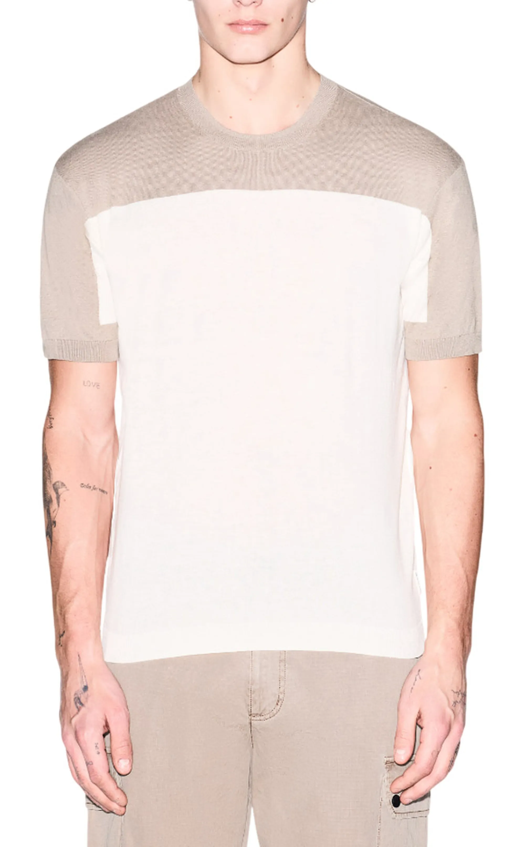 Armani Exchange B'Lightweight Linen And Cotton Sweater' Beige Xm002153Af22062 178729