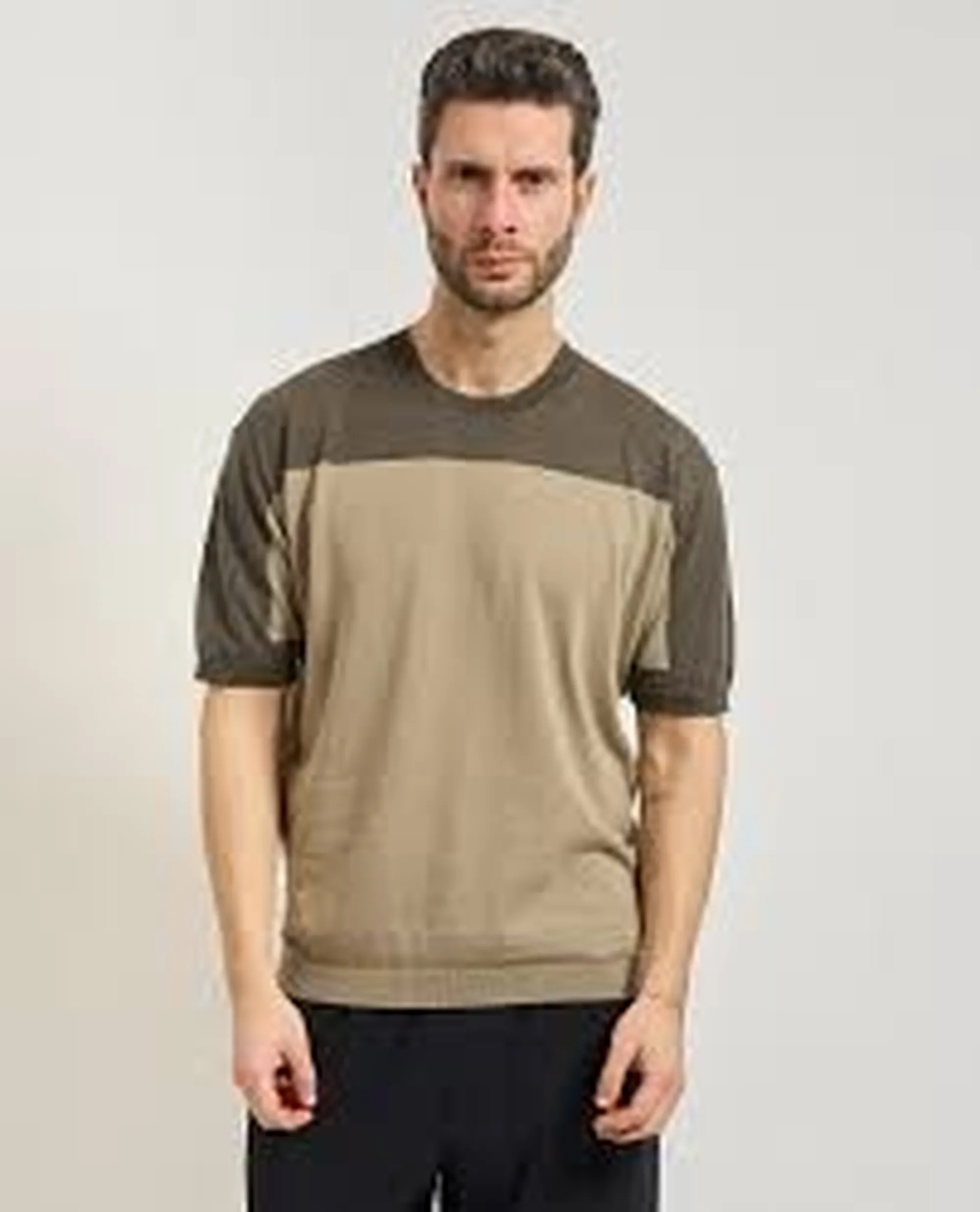 Armani Exchange Maglia In Lino E Cotone Leggero Biscotto Xm002153Af22062 174825