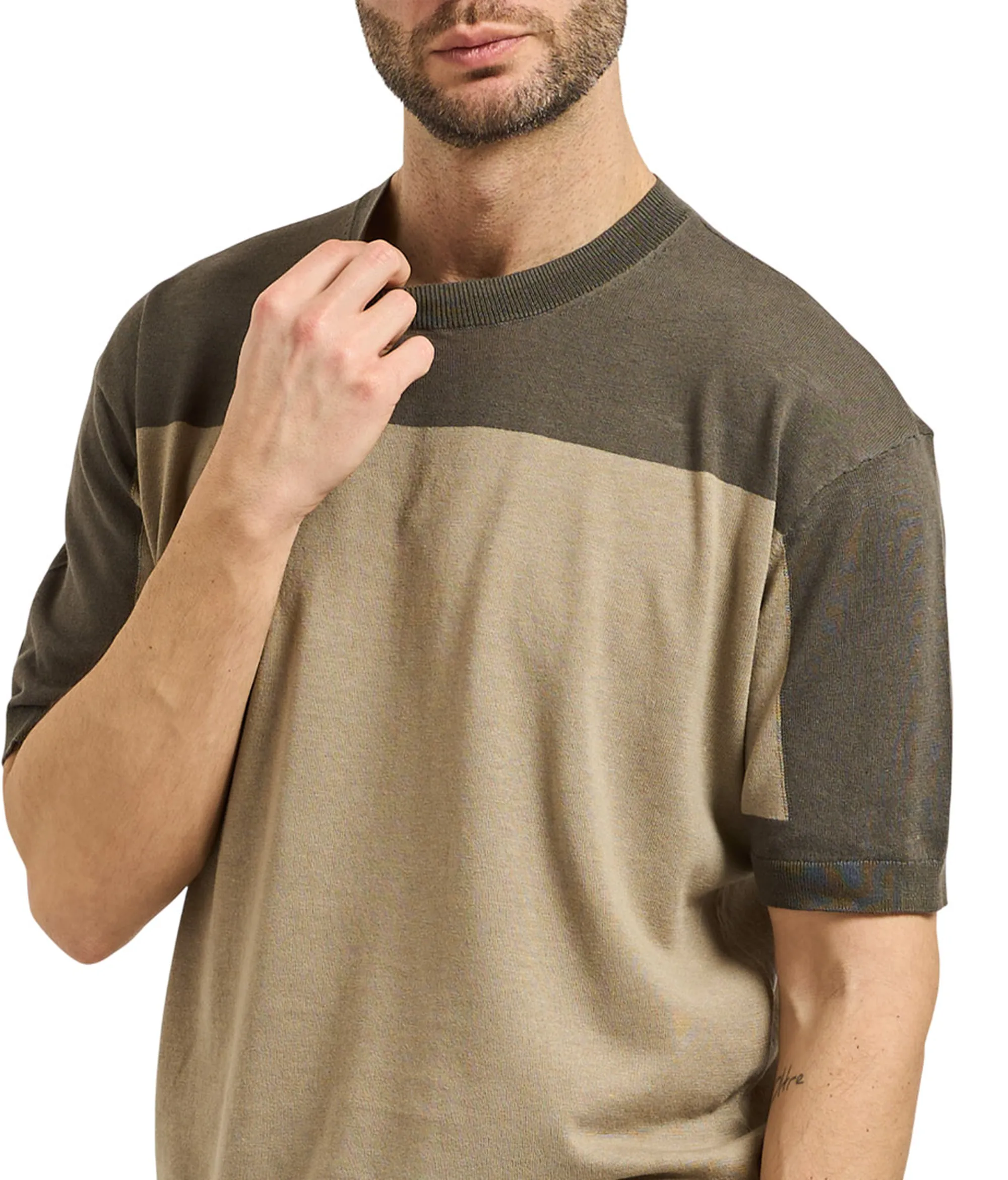 Armani Exchange B'Lightweight Linen And Cotton Sweater' Cookie Xm002153Af22062 178735