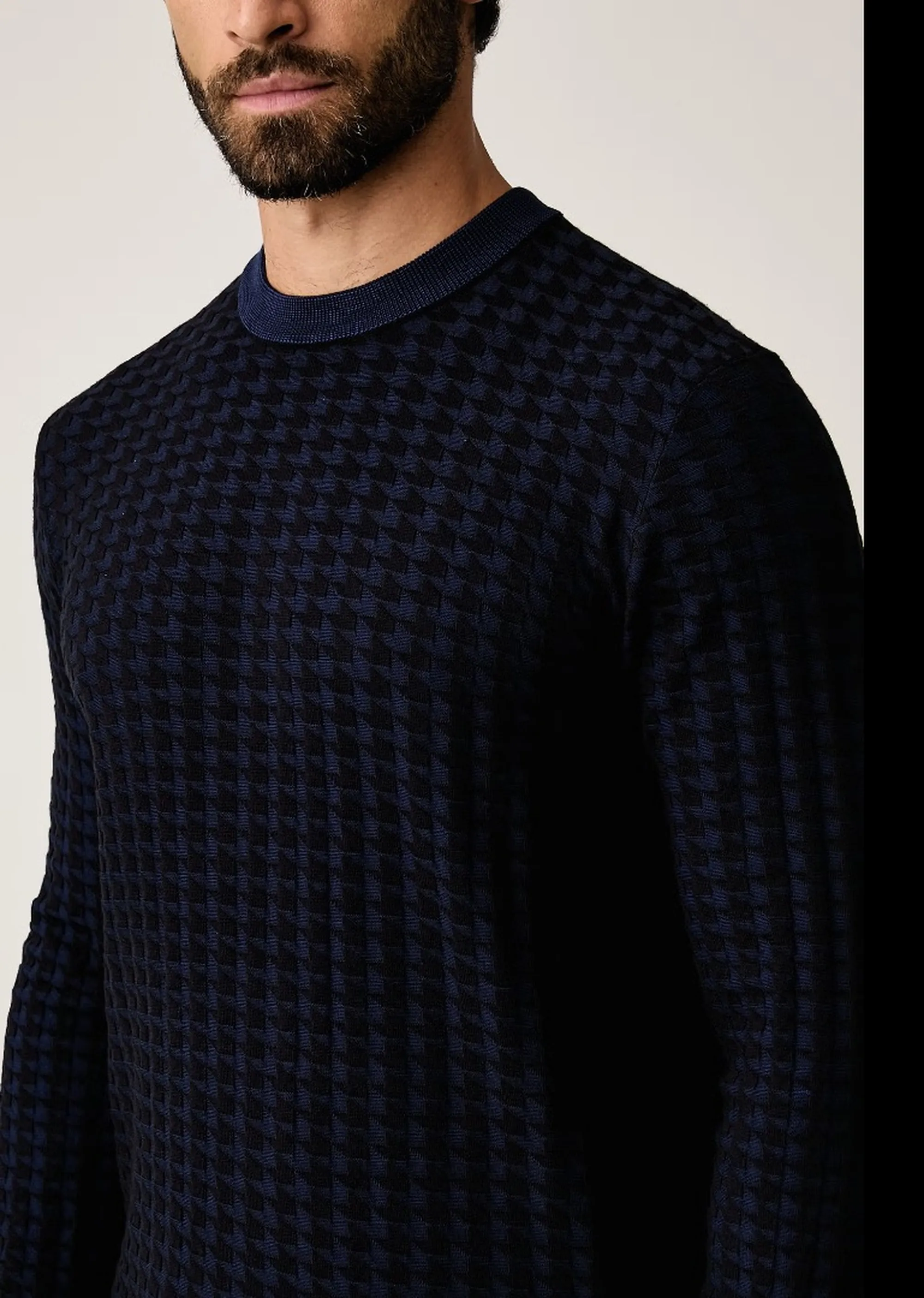 Armani Exchange Maglia In Misto Viscosa Blu Xm003012Af26379 193293