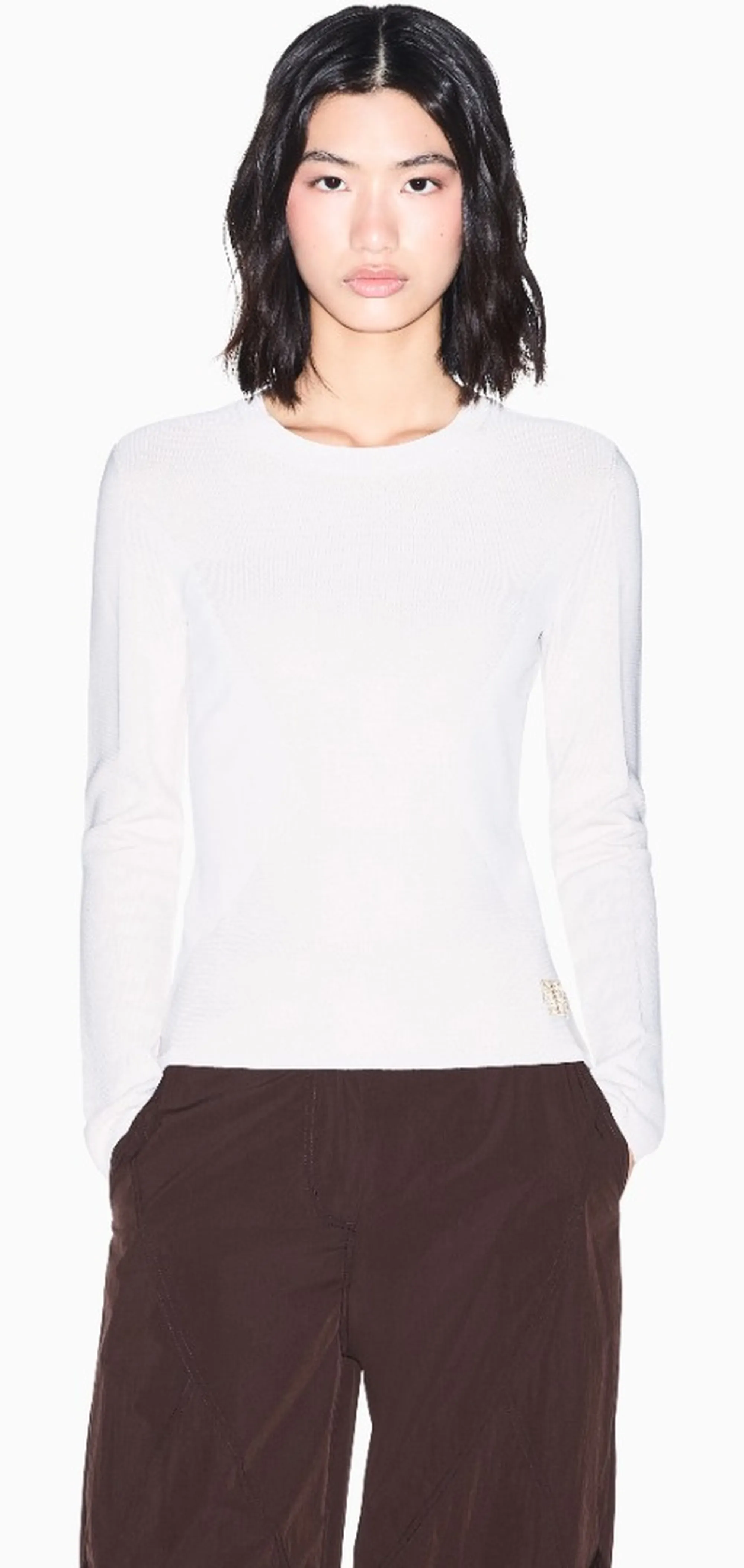 Armani Exchange B'Viscose Sweater With Embroidered Logo' Beige Xw002881Af10352 193519