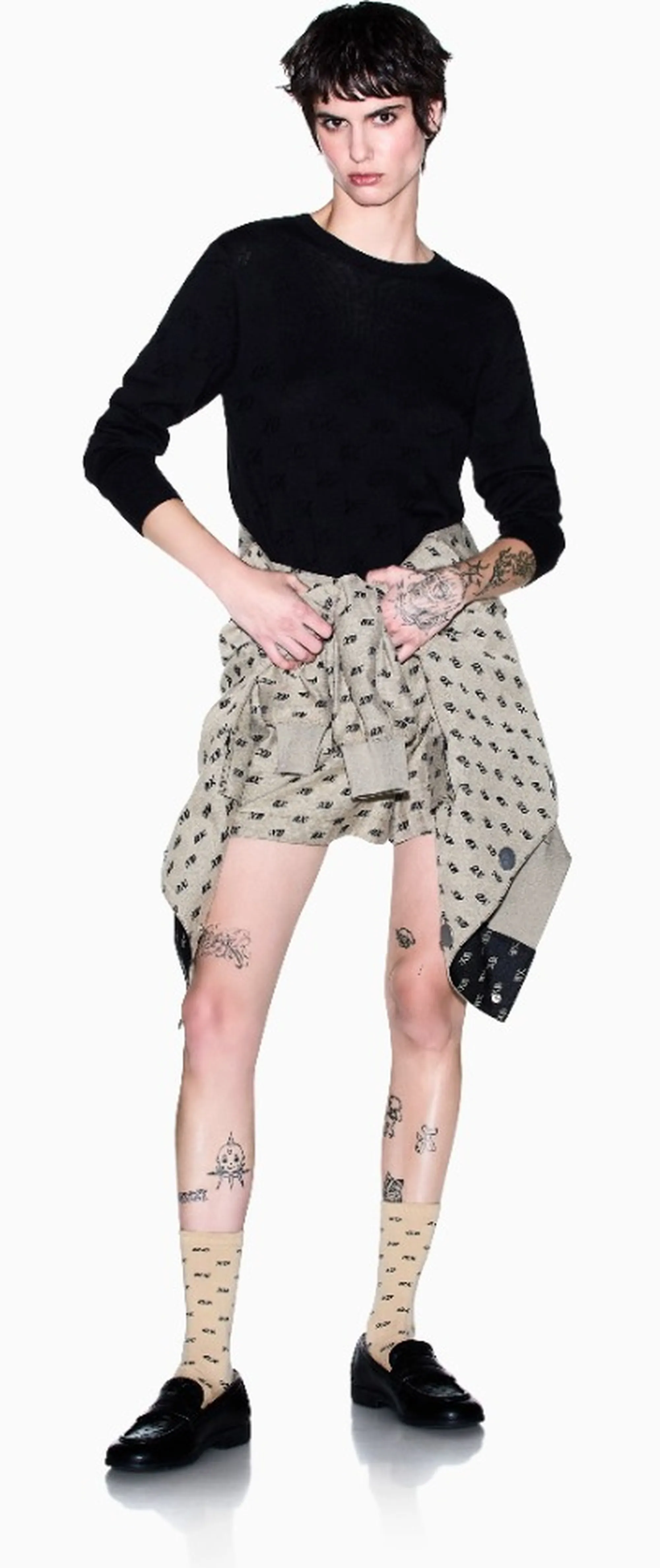 Armani Exchange B'Viscose And Cotton Sweater With Relief Pattern' Black Xw002875Af16620 193514