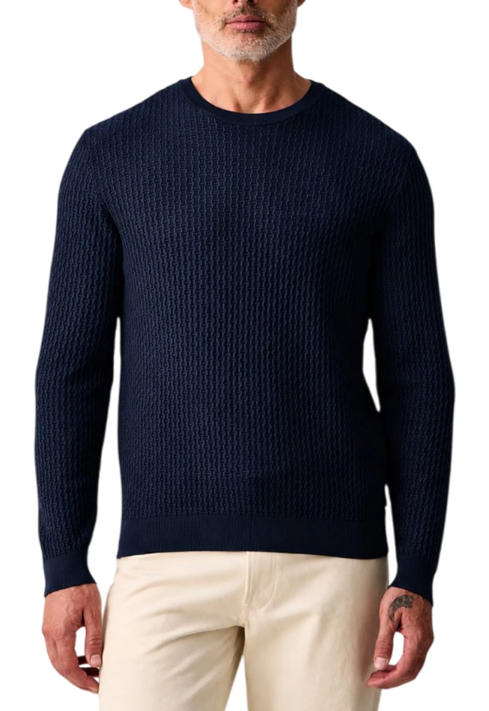 Armani Exchange Maglia In Viscosa Lavorata Blu Xm002988Af10454 194014