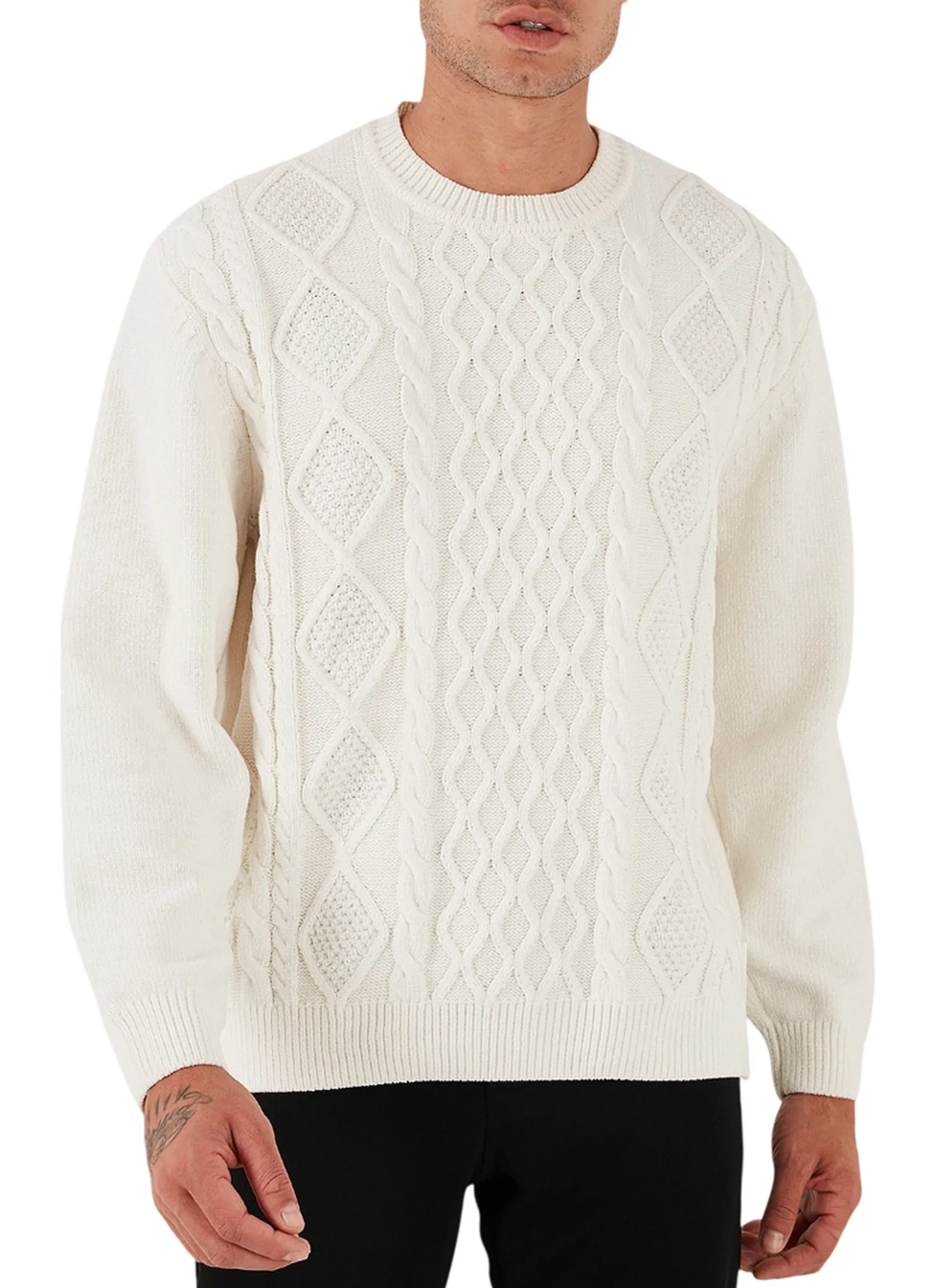 Armani Exchange B'Woven Workmanship Sweater' White Xm001331Af13776 162170