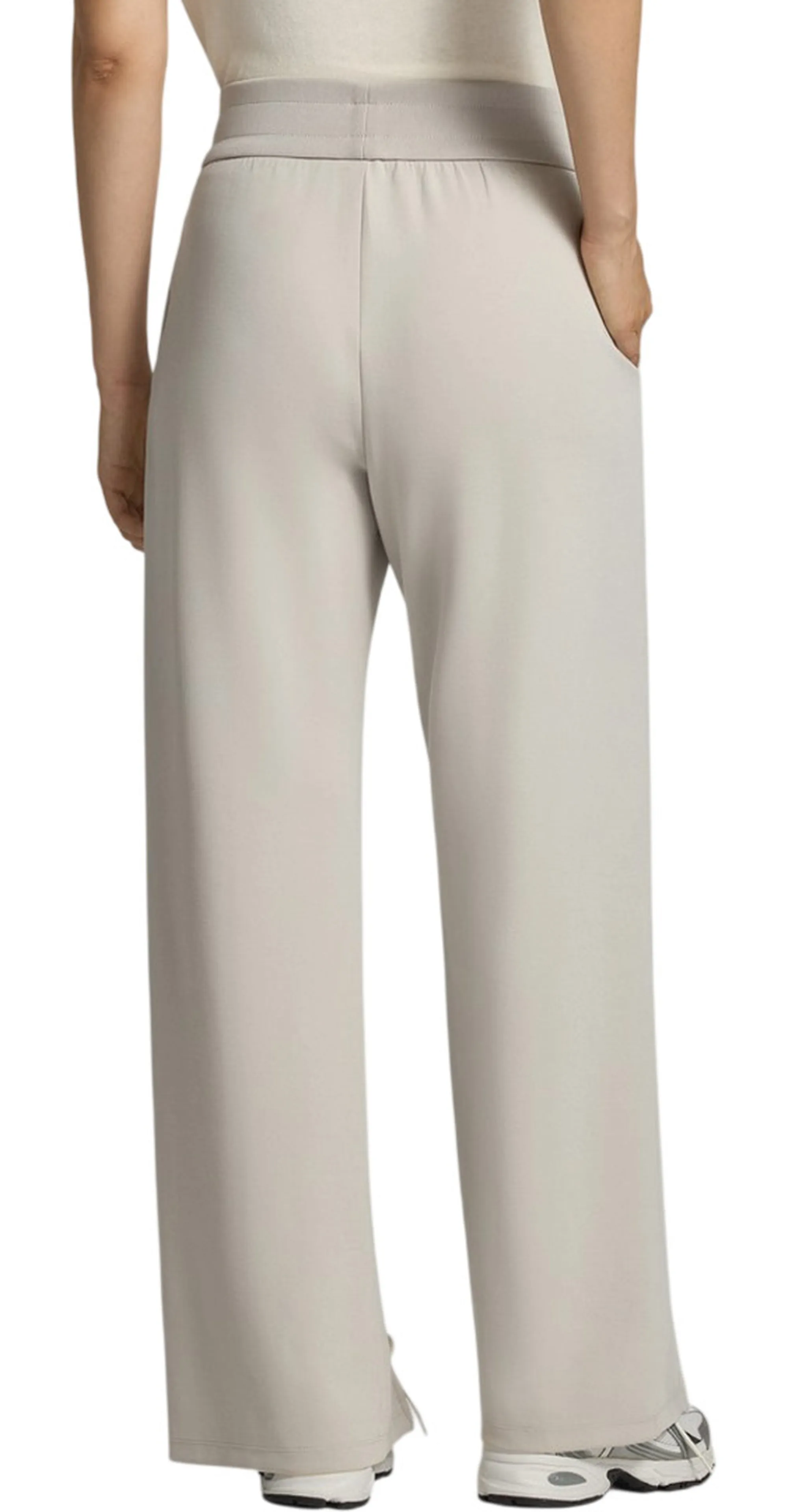 Armani Exchange Pantalone A Gamba Larga In Tessuto Scuba Beige Xw002759Af24068 195292