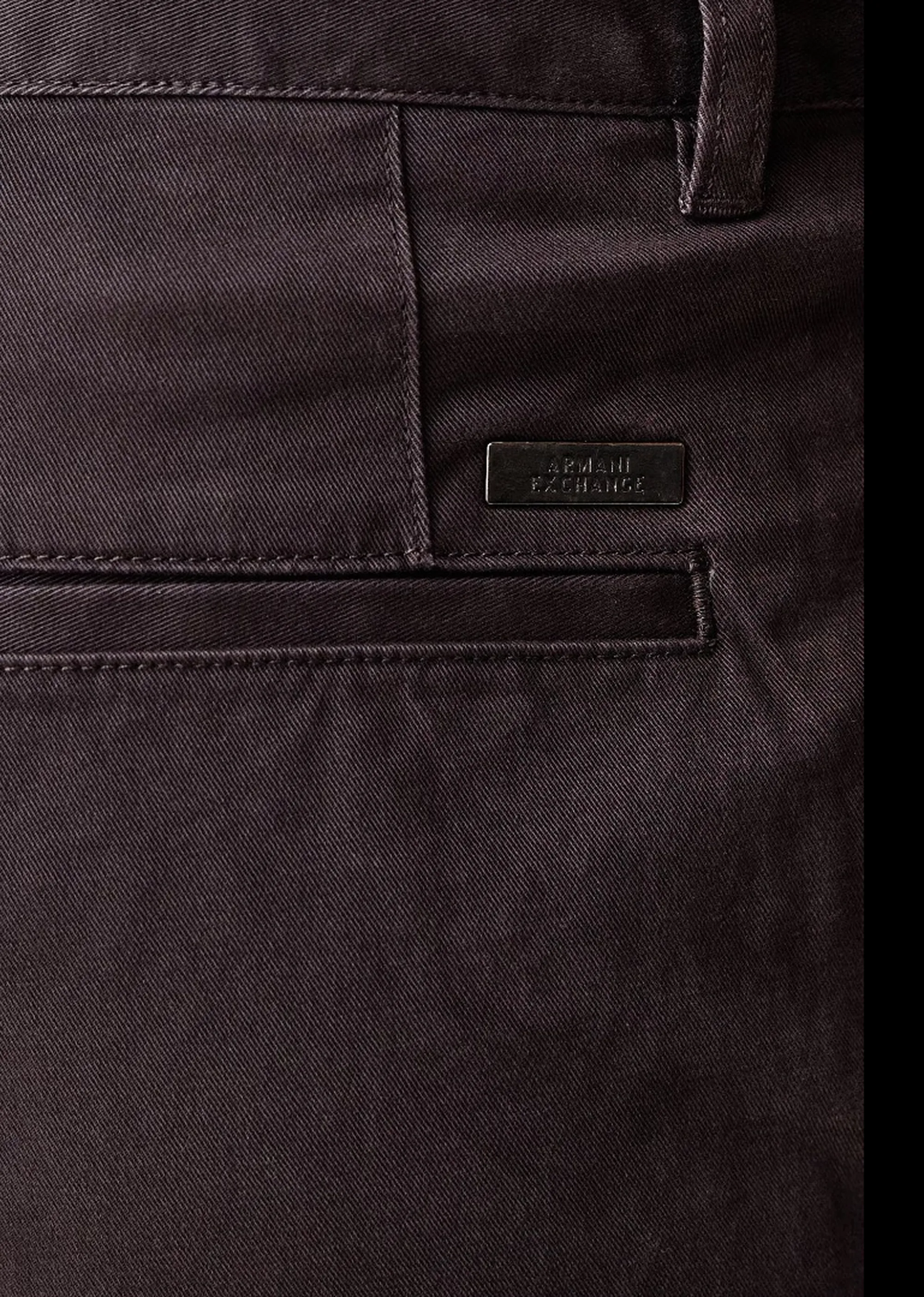 Armani Exchange Pantalone Chino In Cotone Elasticizzato Grigio Scuro Xm003537Af22547 193413