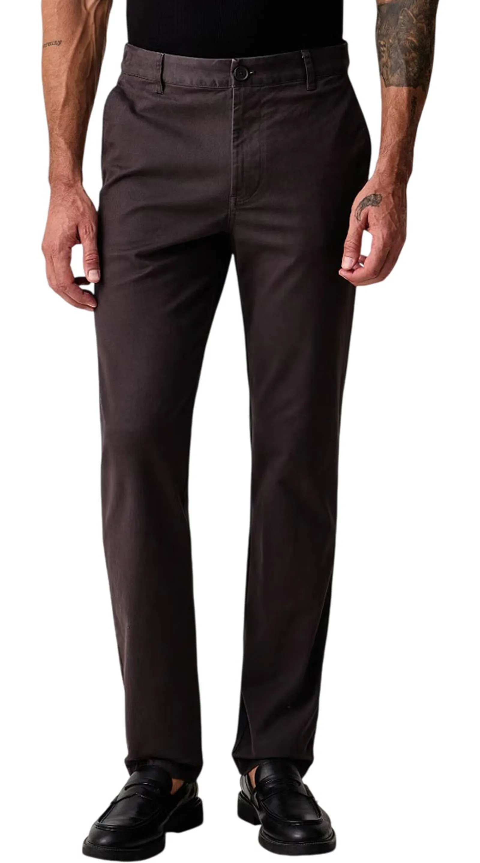 Armani Exchange Pantalone Chino In Cotone Elasticizzato Grigio Scuro Xm003537Af22547 194554