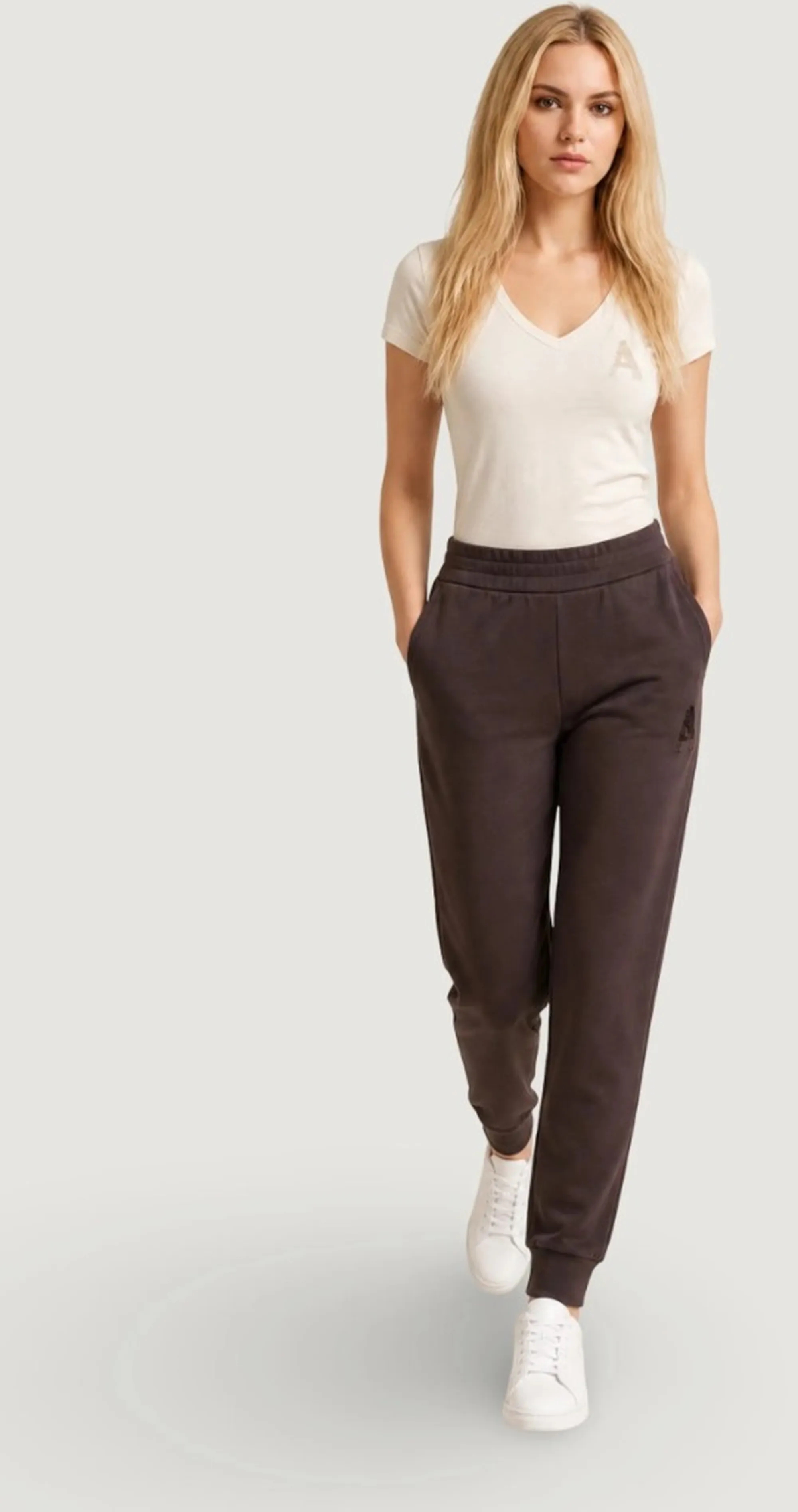 Armani Exchange B'Viscose Scuba Fabric Trousers' Brown Xw002862Af13397 193509