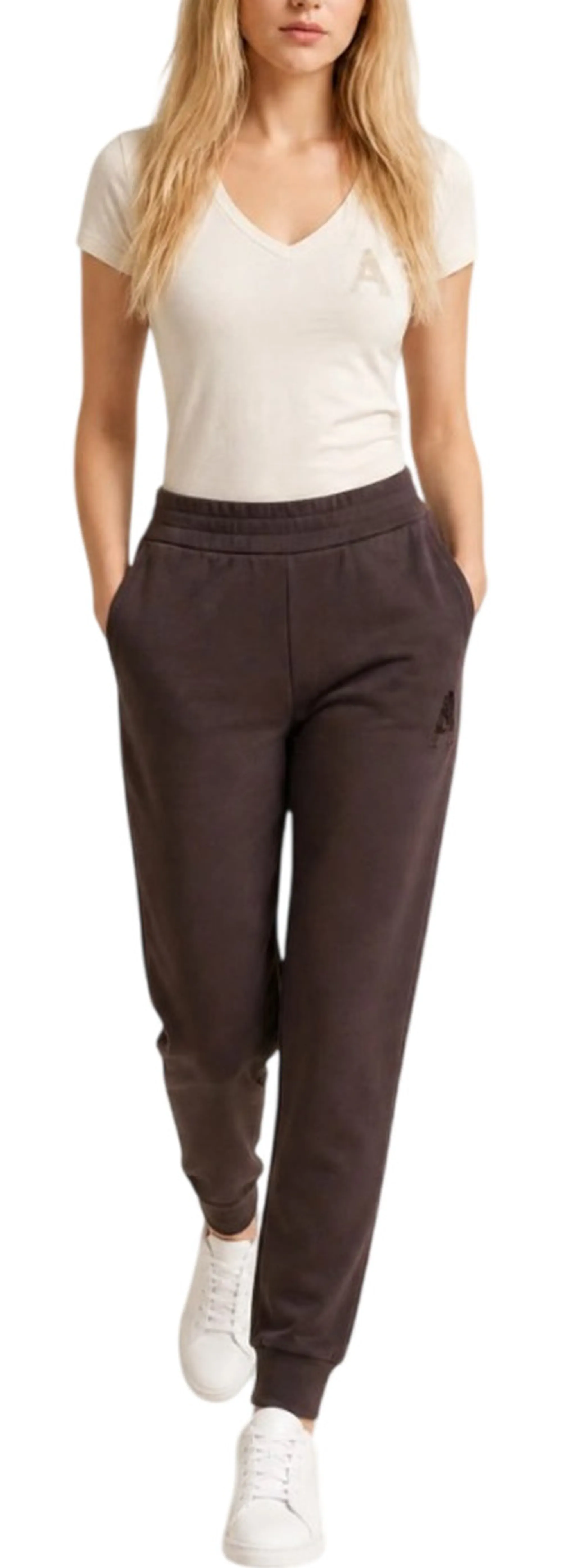 Armani Exchange Pantalone In Tessuto Scuba Di Viscosa Marrone Xw002862Af13397 195255